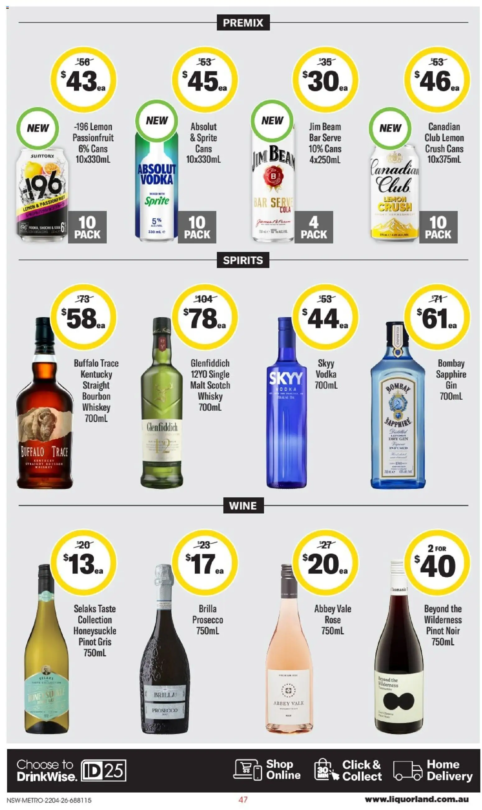 Liquorland catalogue - valid from 22.04.2026 | Page: 2 | Products: Passionfruit, Whiskey, Lemon, Scotch