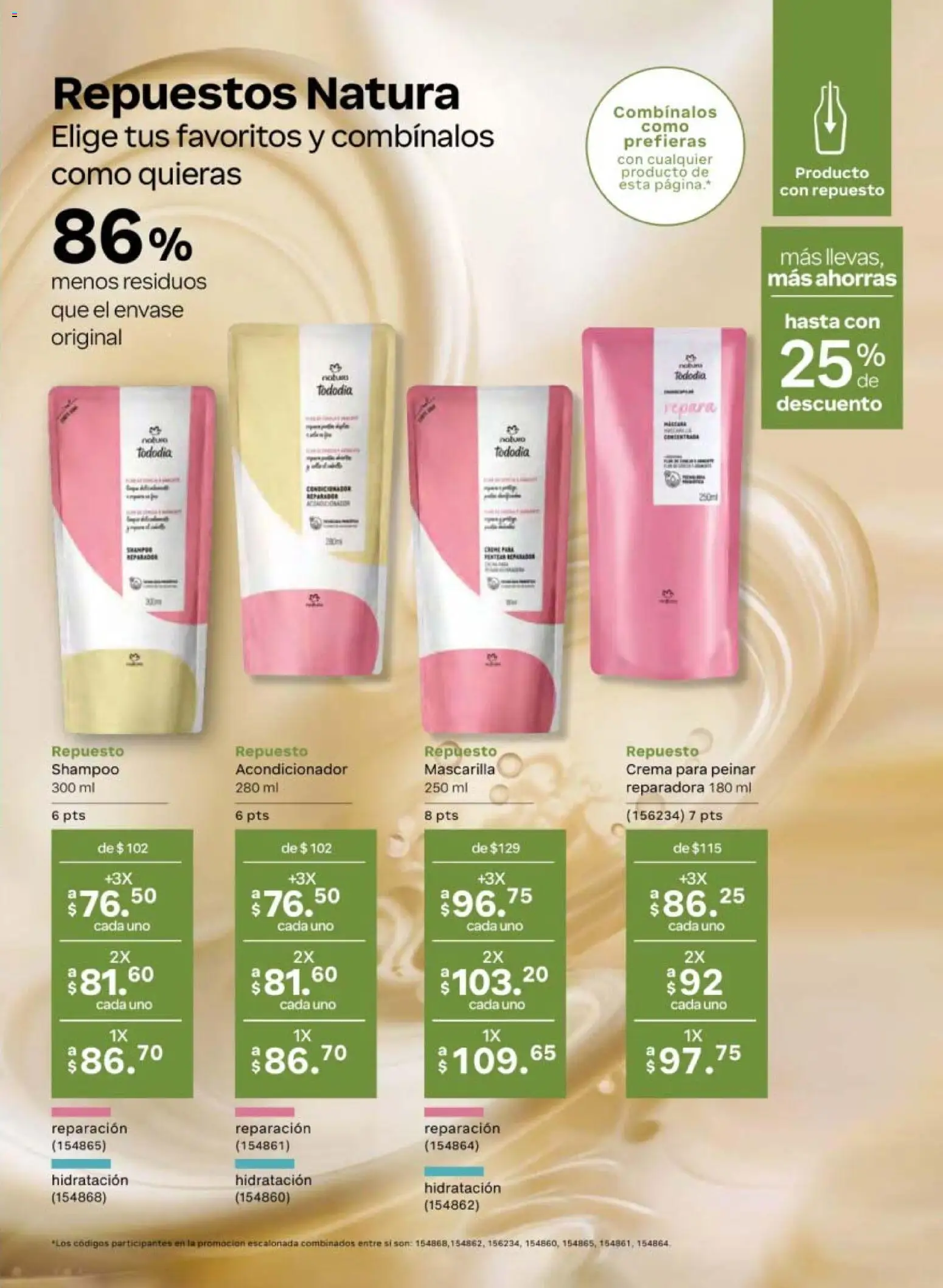 Nuevas ofertas de Natura válidas en toda la República Mexicana desde el 08.05.2026. ¡Encuentra las mejores ofertas en Natura campaña 8 2026! | Página: 151 | Productos: Crema, Mascarilla, Acondicionador