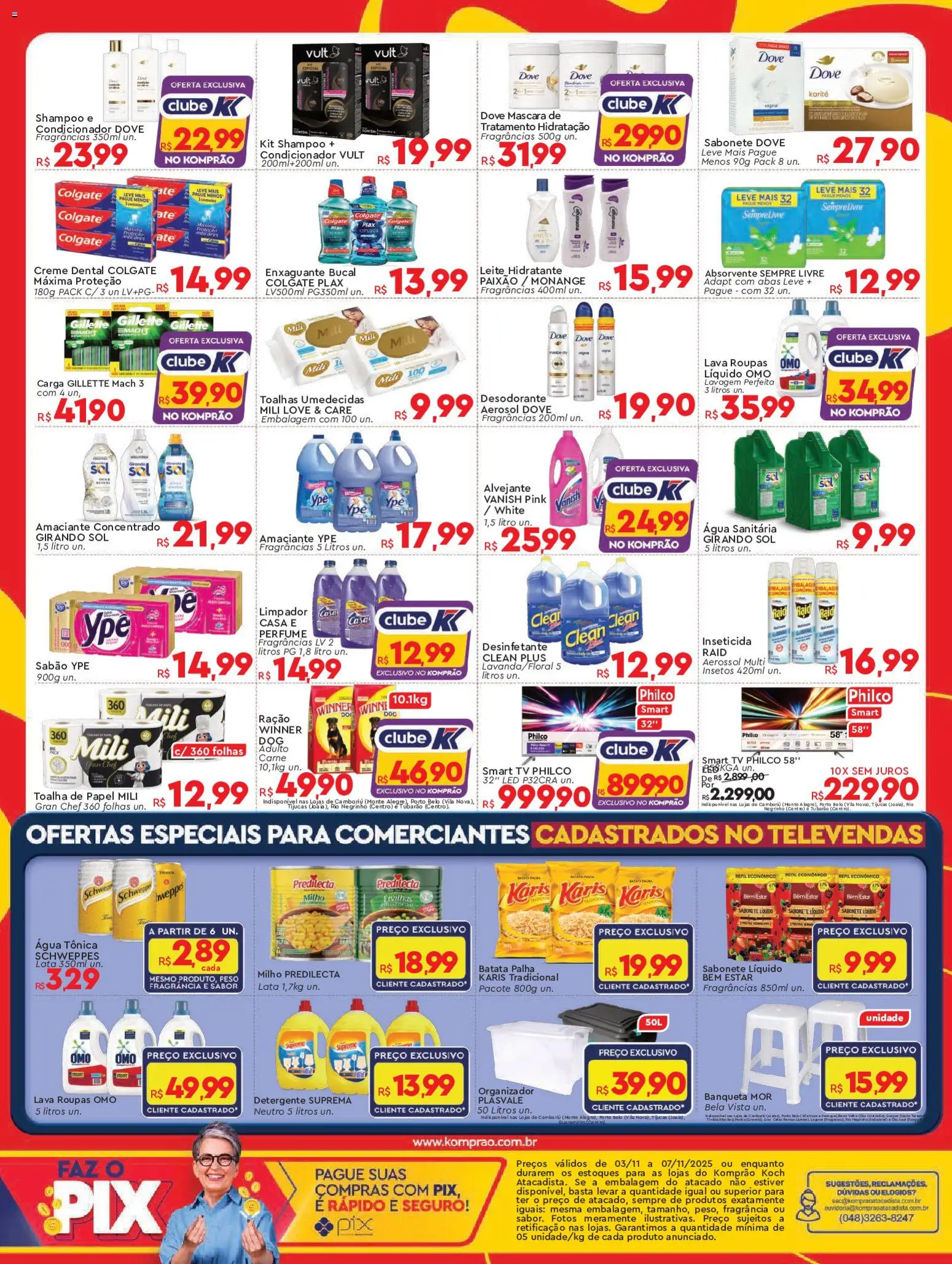 Komprao Atacadista Folheto - válido de 03.11.2025 | Página: 4 | Produtos: Organizador, Água tônica, Batata palha, Inseticida