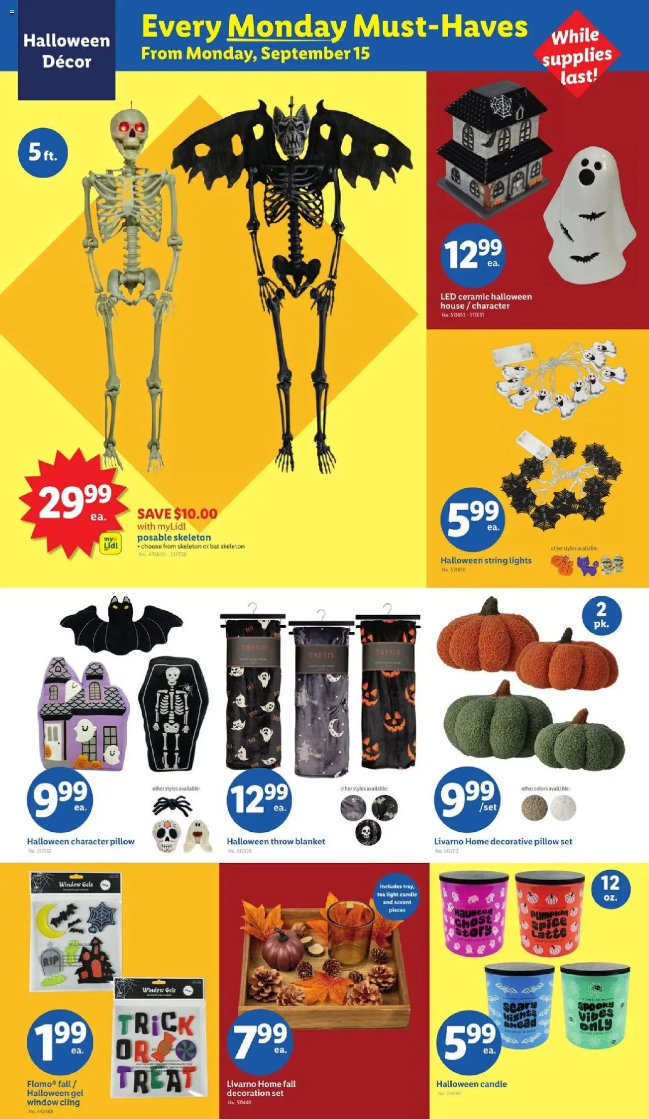 Lidl Weekly Ad - NJ - valid from 10.09.2025 | Page: 6 | Products: Pillow, Blanket, Tea, Pumpkin