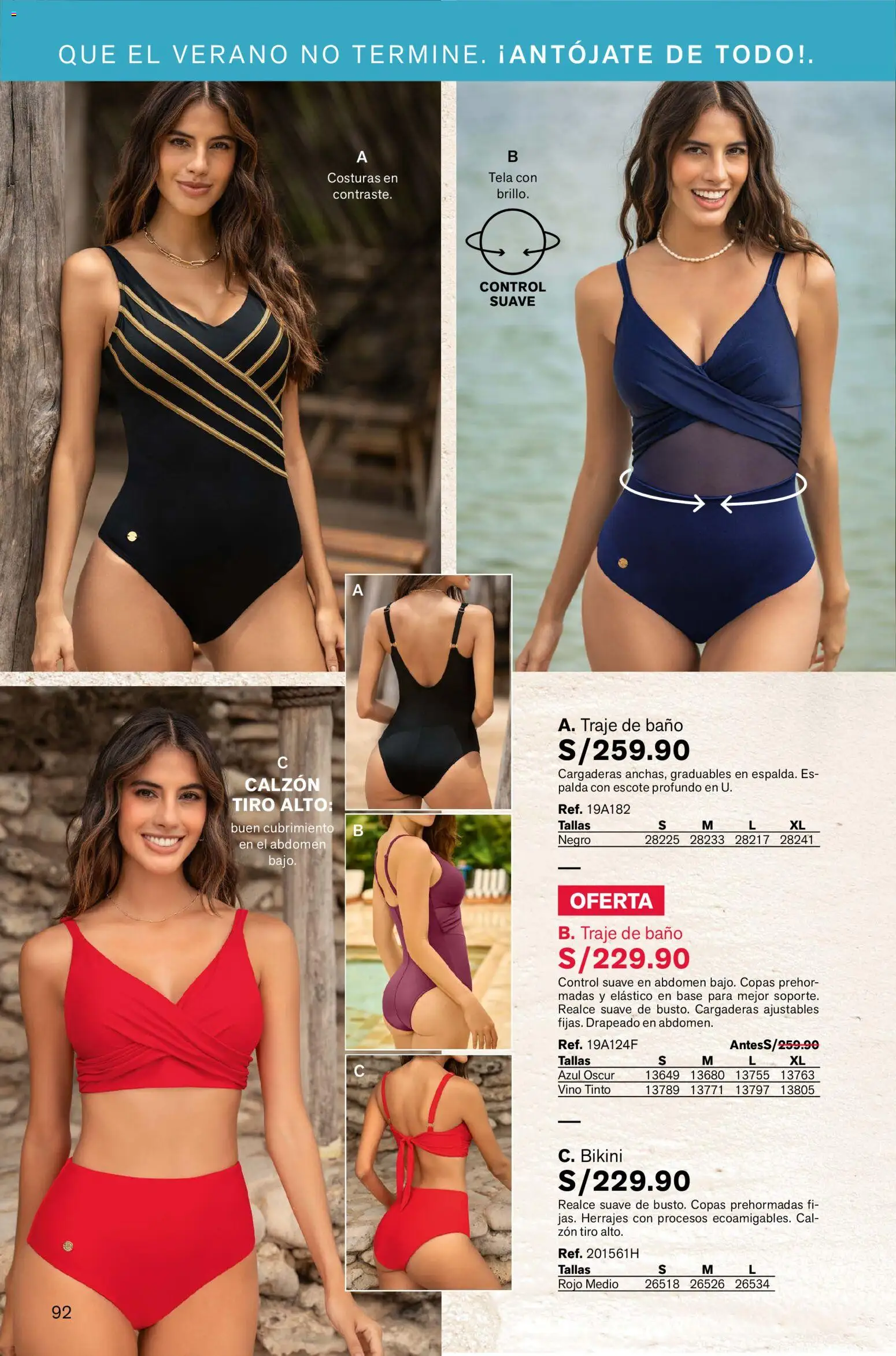 Catálogo Leonisa válido desde 16.01.2026 | Página: 92 | Productos: Baño, Vino, Traje de baño, Traje