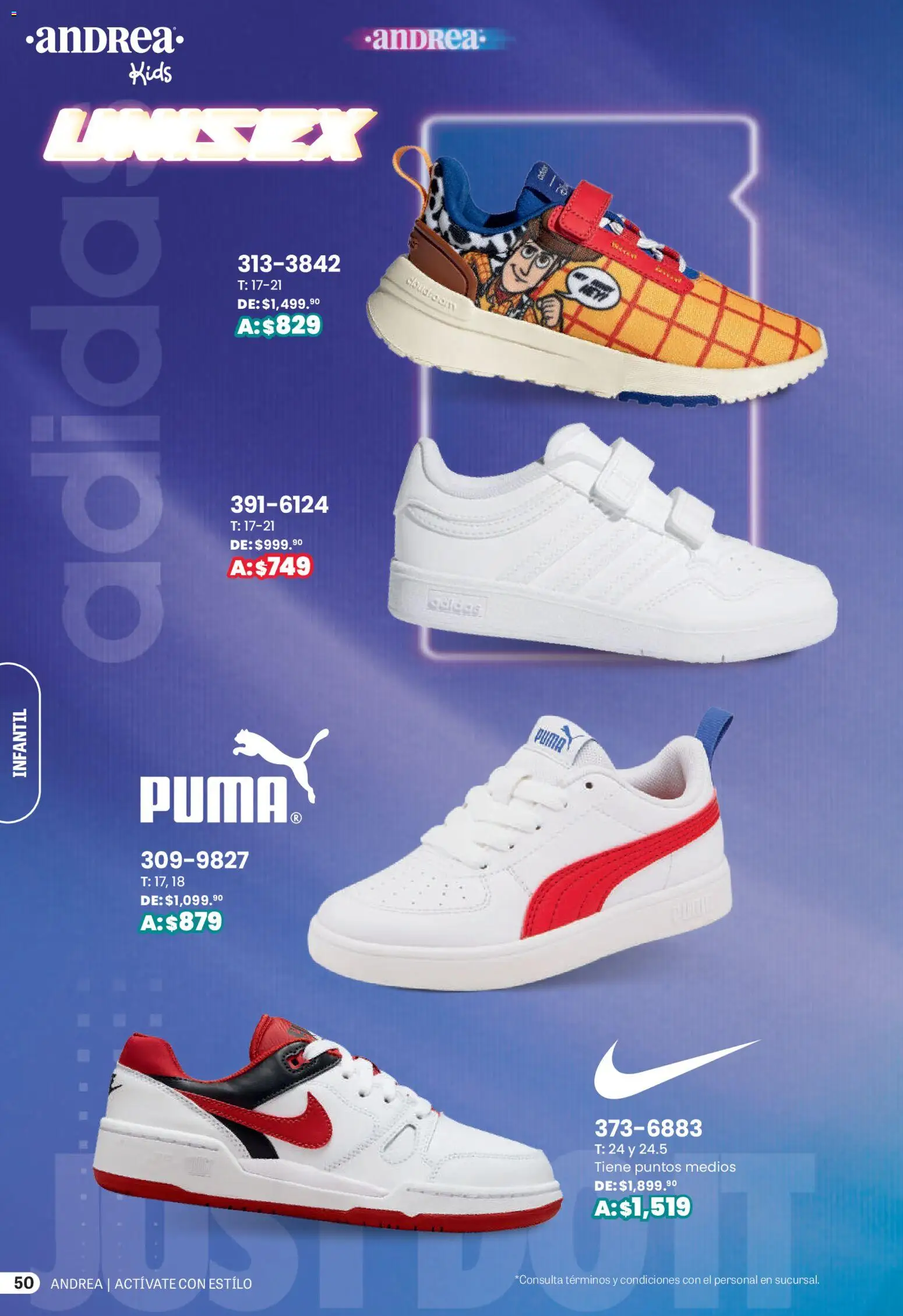 Nuevas ofertas de Andrea válidas en toda la República Mexicana desde el 01.03.2026. ¡Encuentra las mejores ofertas en Andrea catálogo Actívate con estillo! | Página: 50