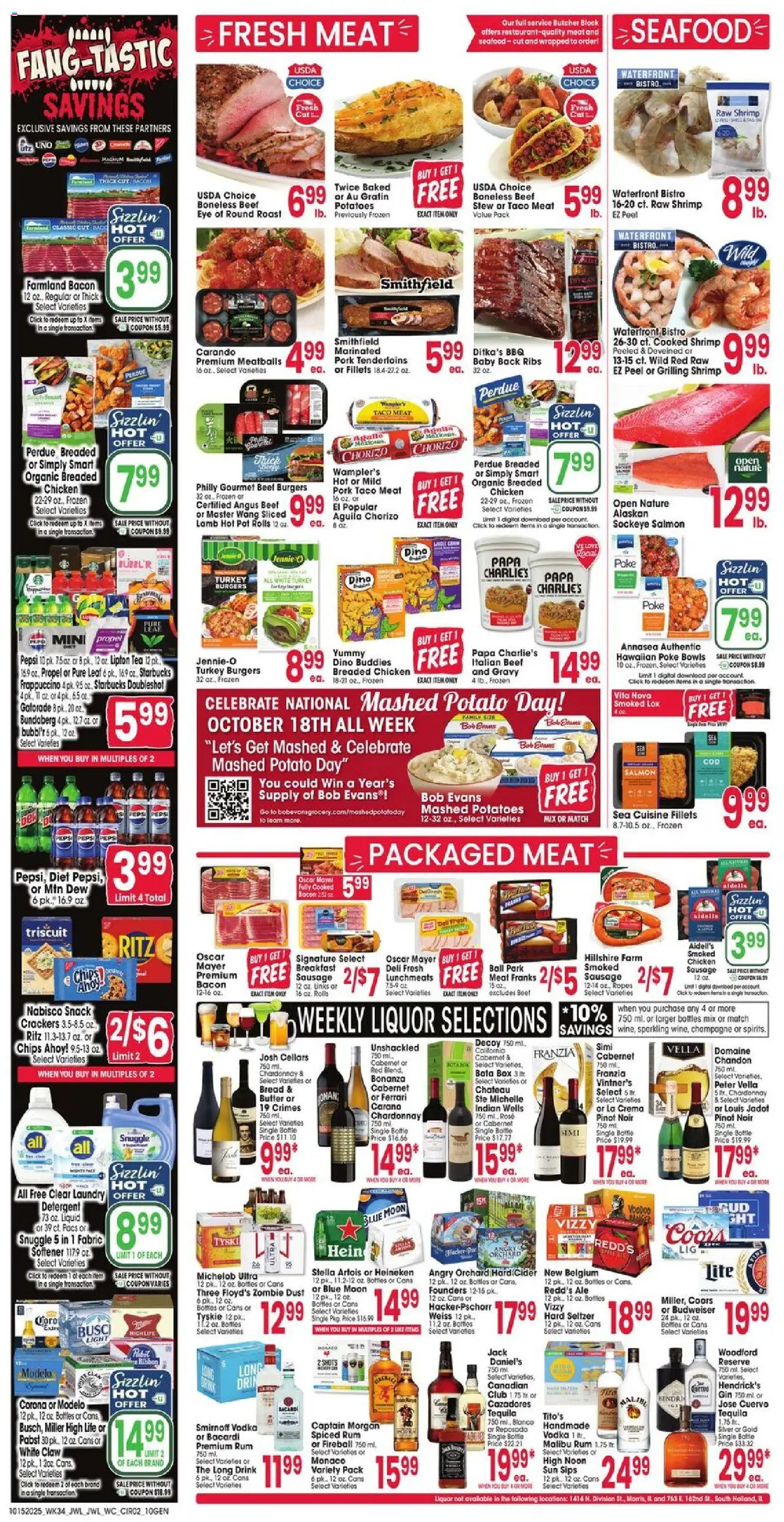 Jewel Osco Weekly Ad - IL - valid from 15.10.2025 | Page: 2 | Products: Cider, Potatoes, Sausage, Beet