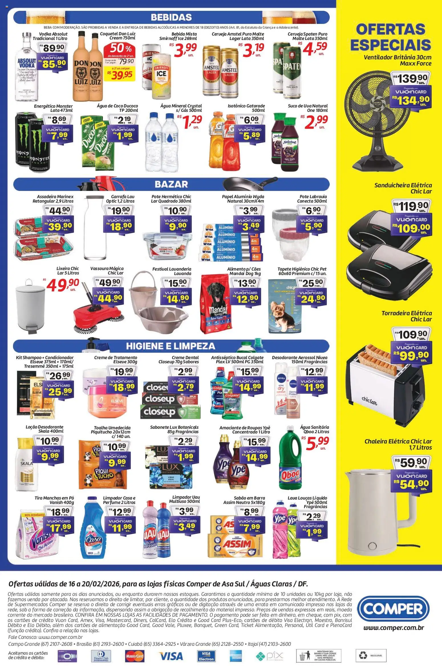 Comper Folheto - válido de 16.02.2026 | Página: 4 | Produtos: Tira manchas, Gatorade, Tapete, Sabonete
