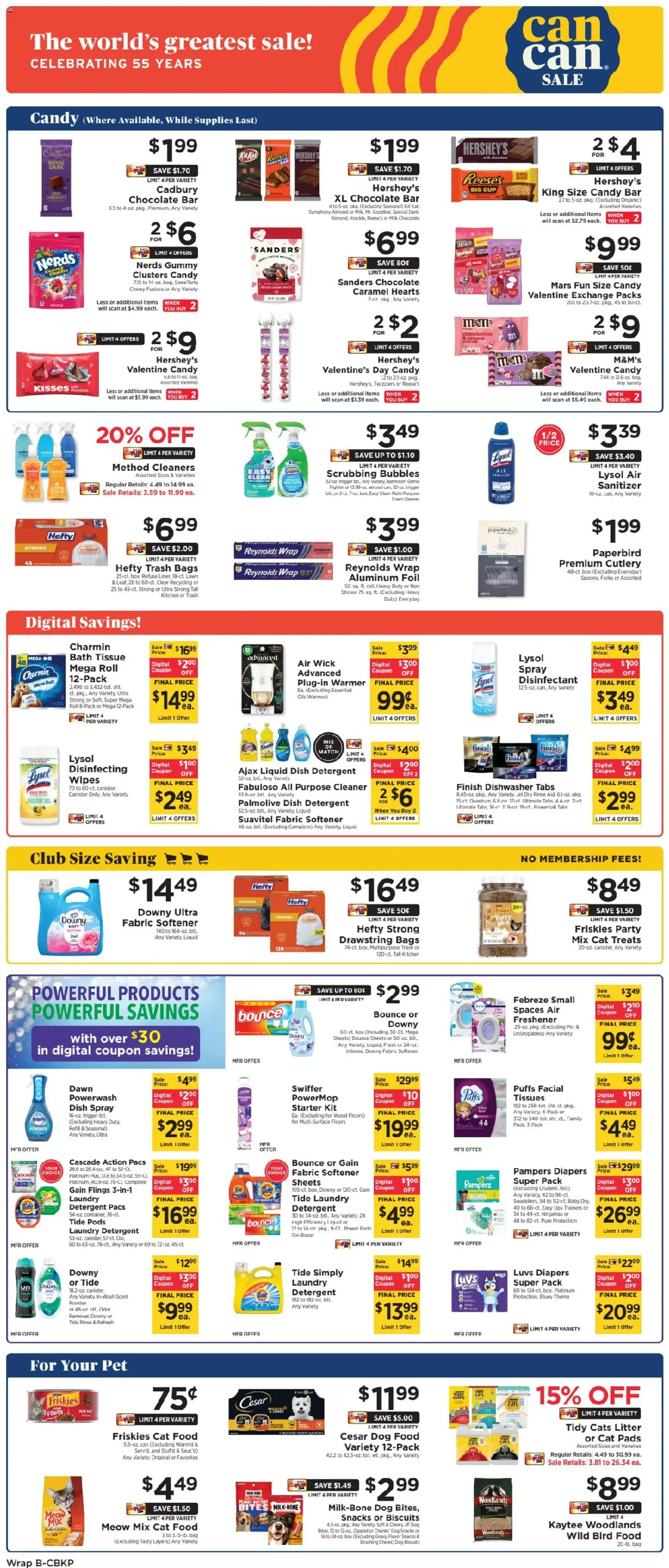 ShopRite Weekly Ad 2 - valid from 04.01.2026 | Page: 12 | Products: Milk, Strawberries, Pads, Bag