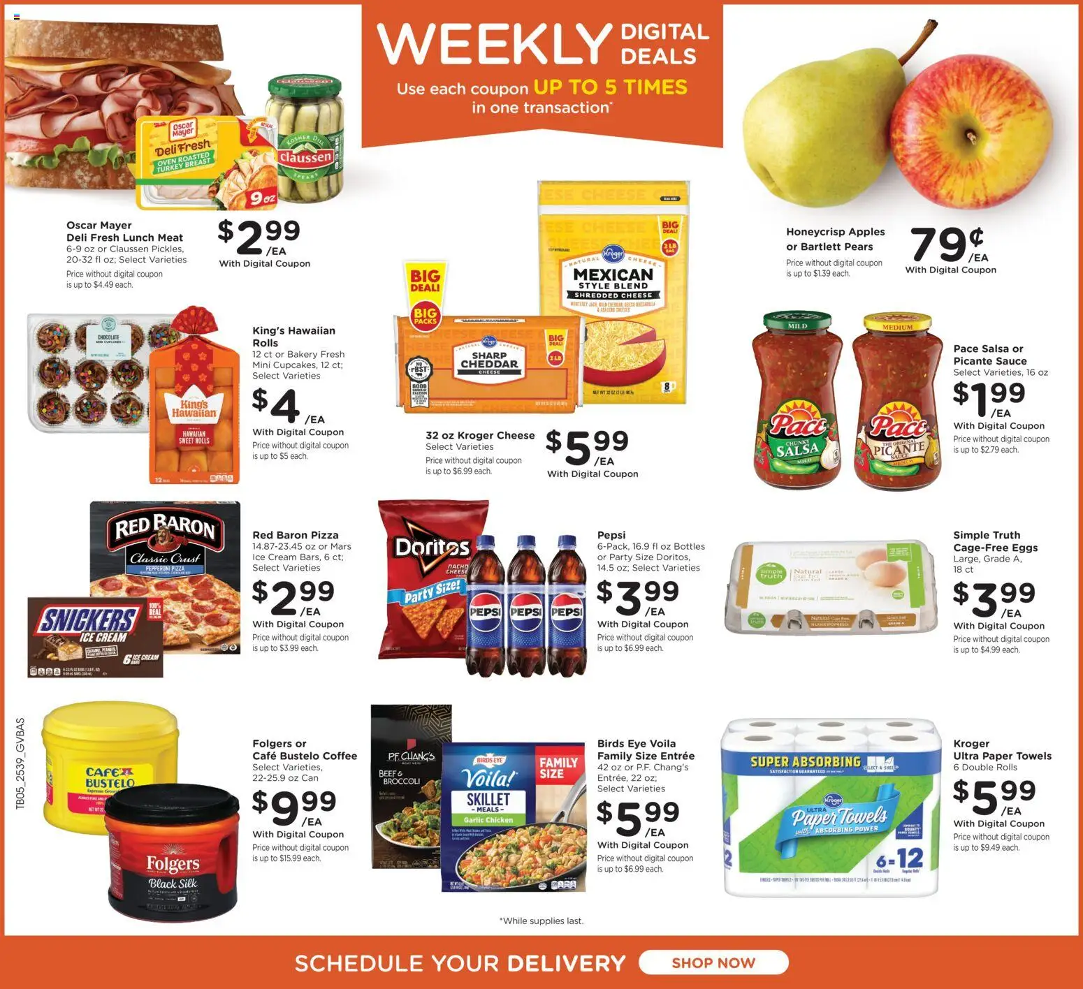 Kroger Ad - valid from 29.10.2025 | Page: 2 | Products: Bakery, Eggs, Ice cream, Sauce