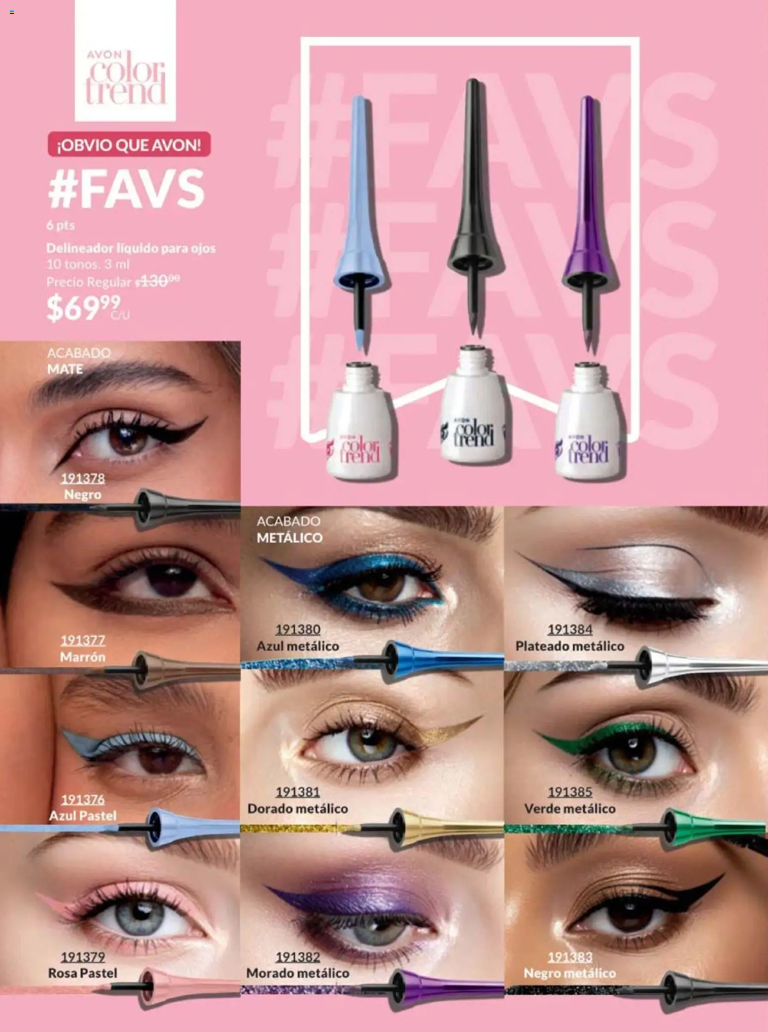 Nuevas ofertas de AVON válidas en toda la República Mexicana desde el 10.01.2026. ¡Encuentra las mejores ofertas en AVON campaña 2 2026! | Página: 74 | Productos: Pastel, Mate, Delineador