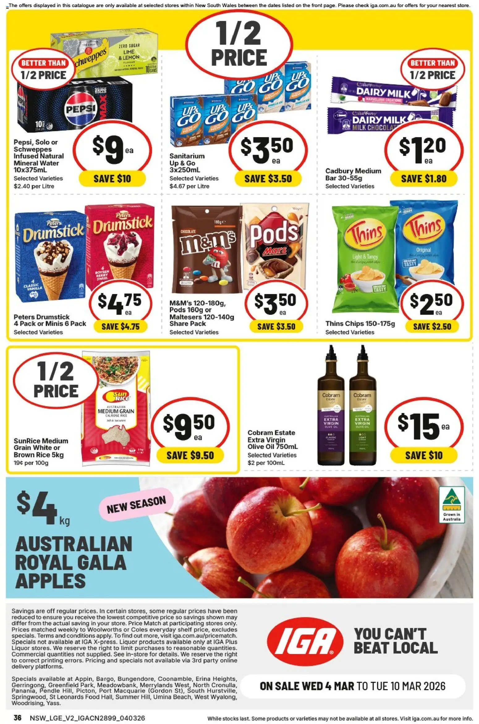 IGA catalogue - valid from 04.03.2026 | Page: 39 | Products: Milk, Dairy, Rice, Chips