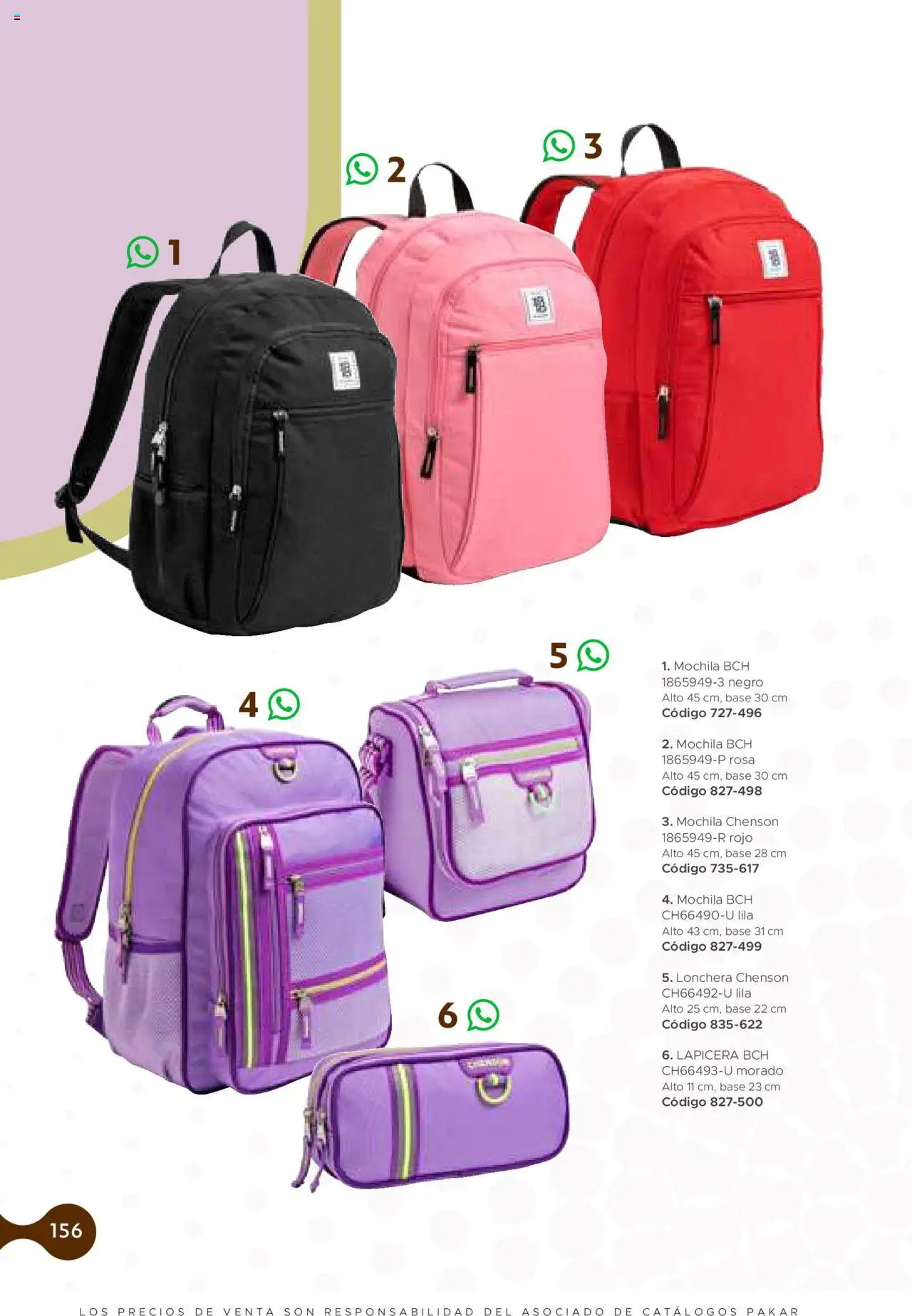Nuevas ofertas de SC Pakar válidas en toda la República Mexicana desde el 24.07.2025. ¡Encuentra las mejores ofertas en SC Pakar Catálogo Ropa y Accesorios! | Página: 156 | Productos: Mochila