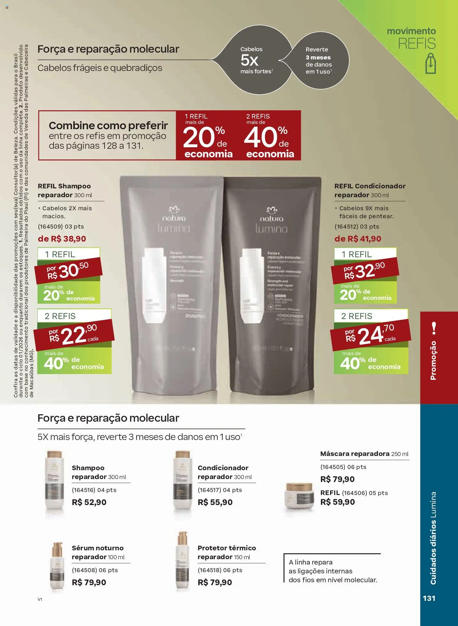 Natura Folheto - válido de 26.12.2025 | Página: 131 | Produtos: Shampoo, Condicionador, Base, Sérum