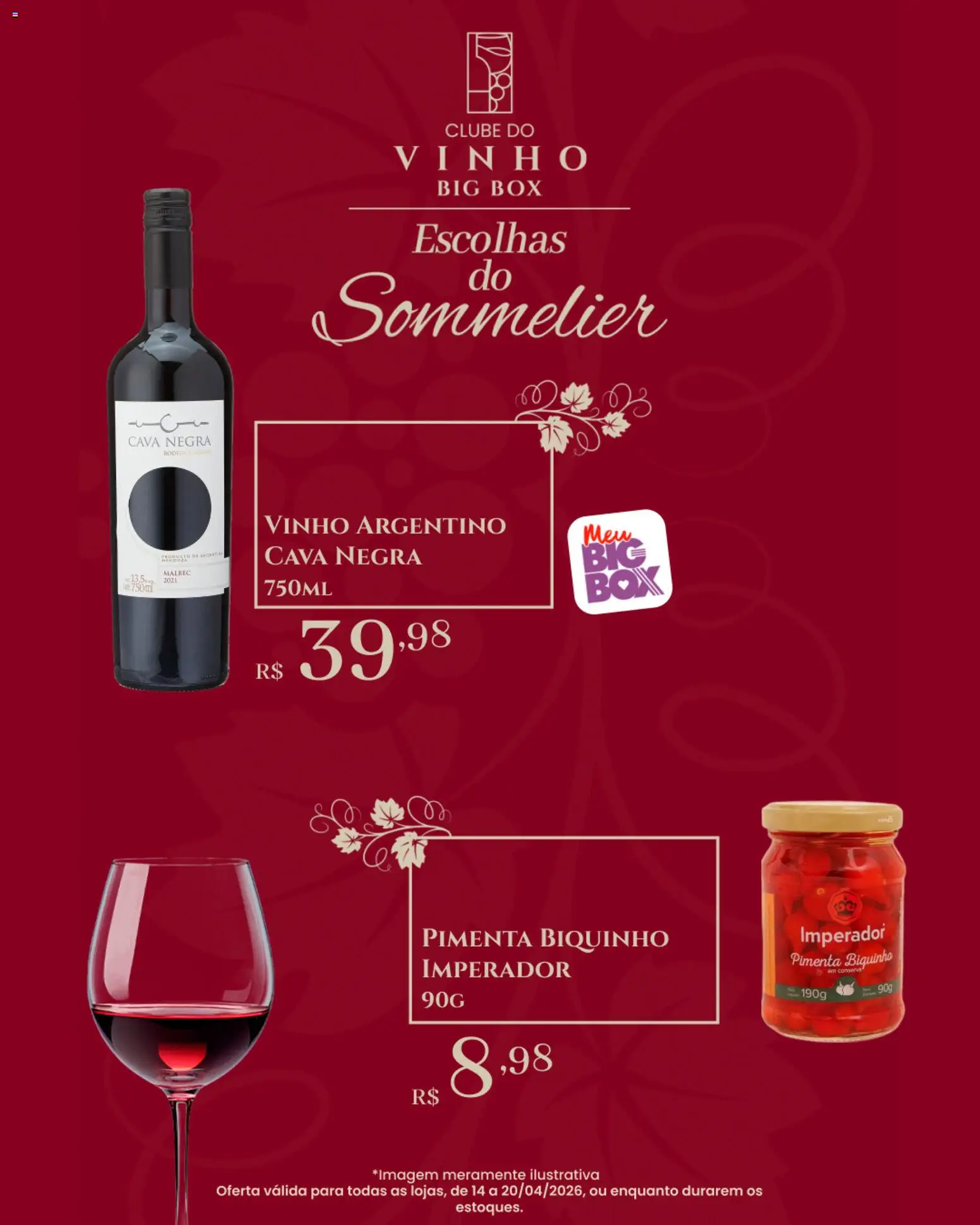 Big Box Folheto - válido de 14.04.2026 | Página: 3 | Produtos: Pimenta, Vinho