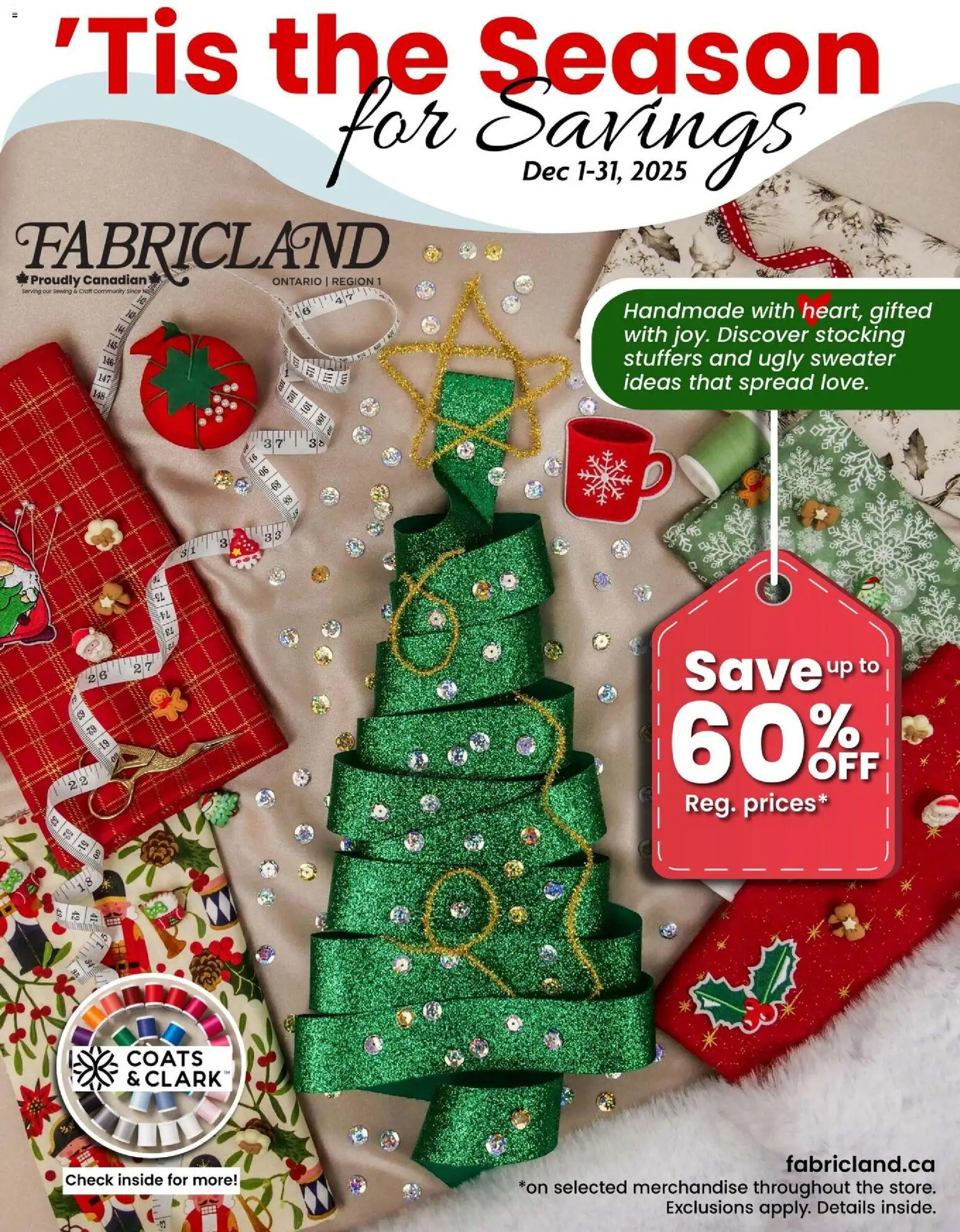 Fabricland flyer valid from 01.12.2025 | Page: 1