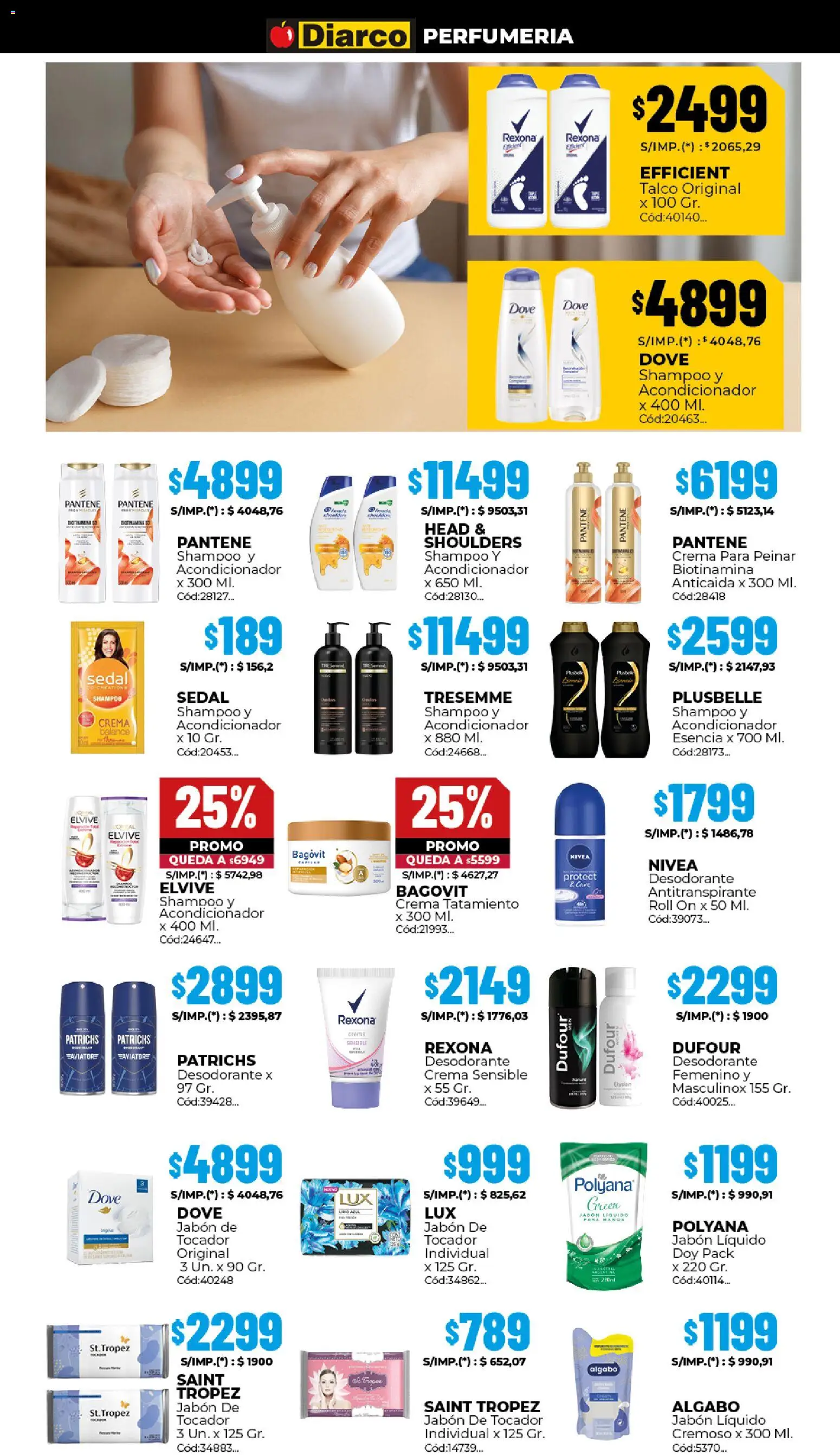 Diarco ofertas │ válido desde el 19.01.2026 | Página: 13 | Productos: Jabón líquido, Acondicionador, Jabón, Desodorante
