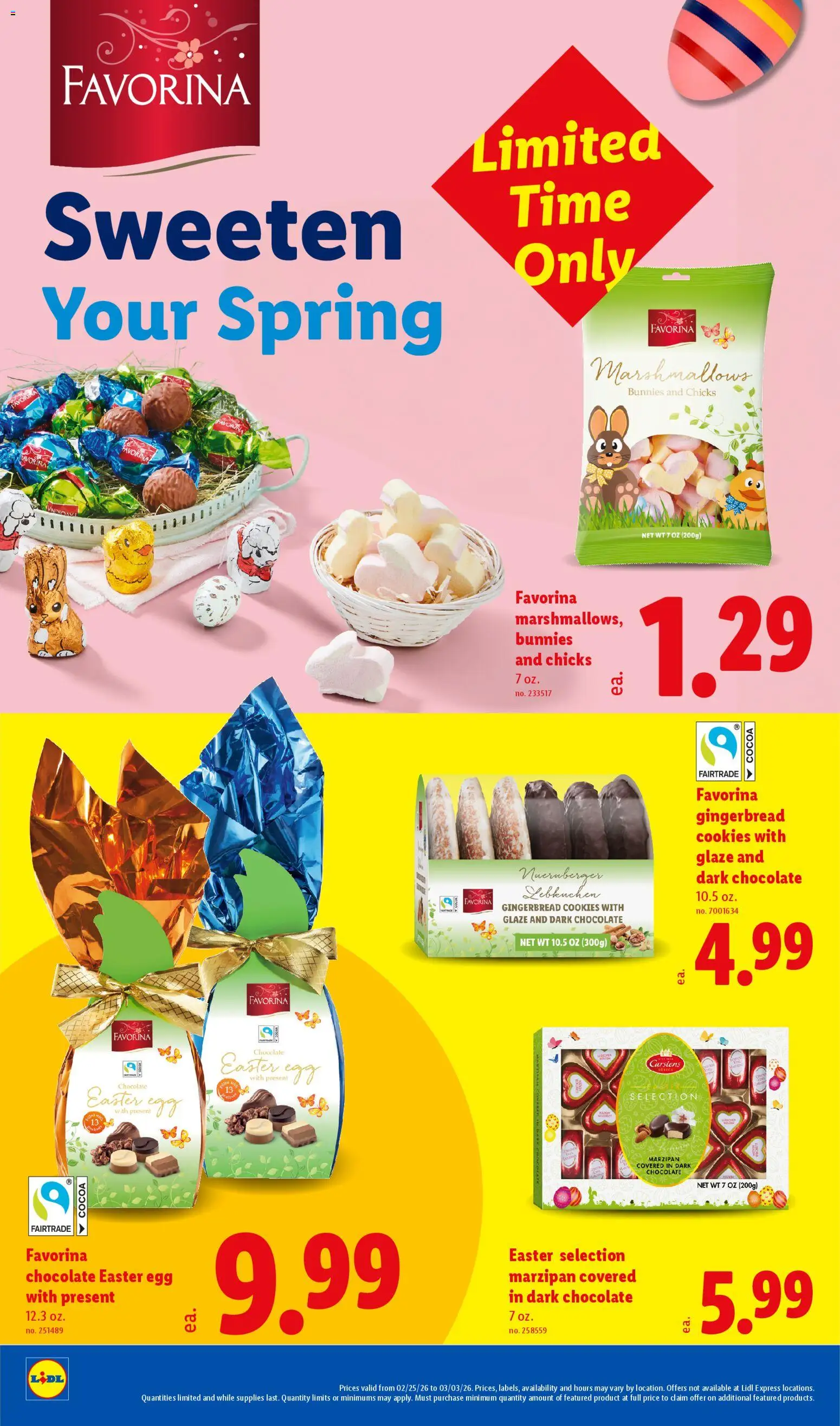 Lidl Weekly Ad - valid from 25.02.2026 | Page: 18 | Products: Chocolate, Cookies