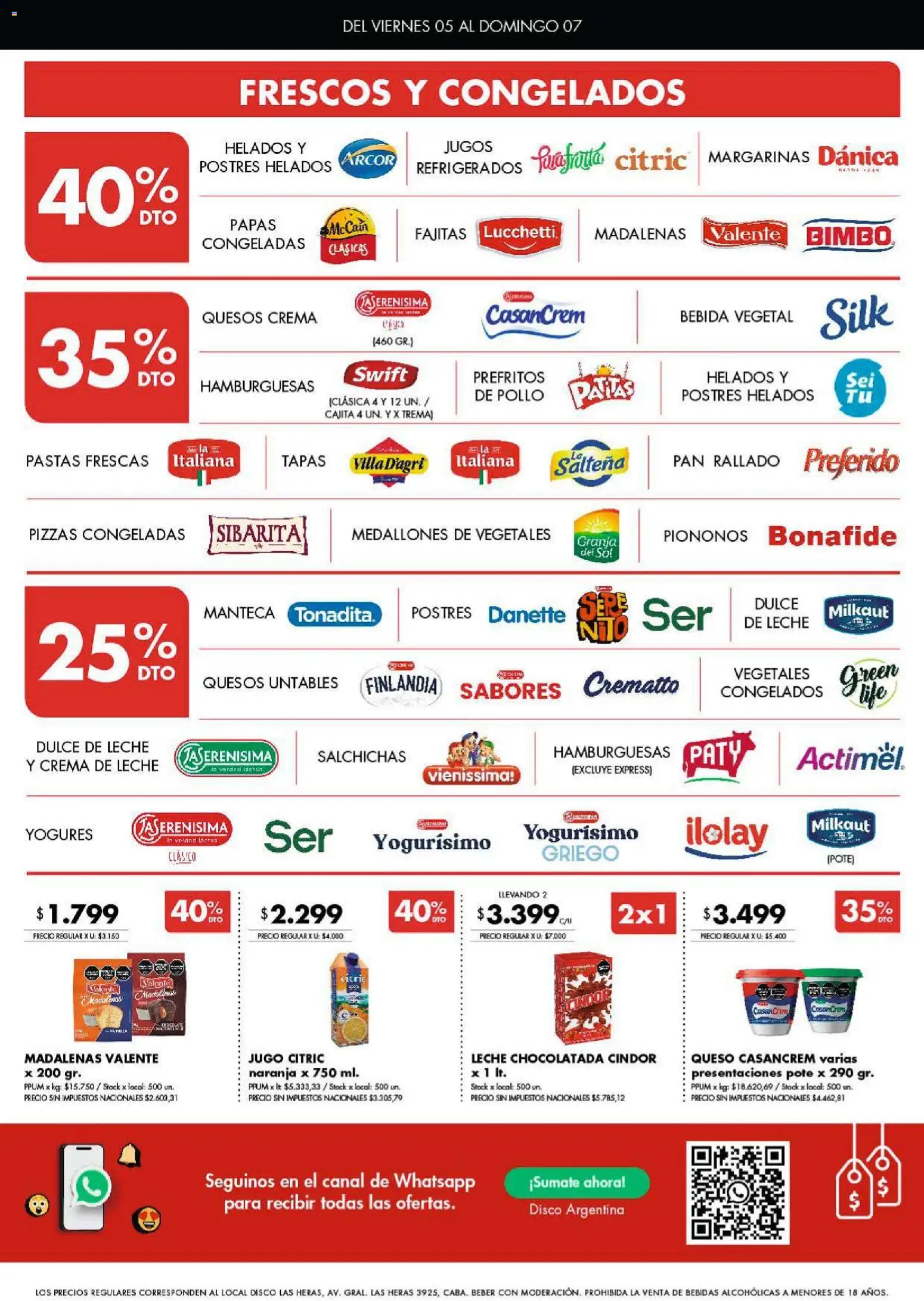 Disco - Ofertas | Córdoba │ válido desde el 04.12.2025 | Página: 4 | Productos: Disco, Chocolatada, Jugo, Crema