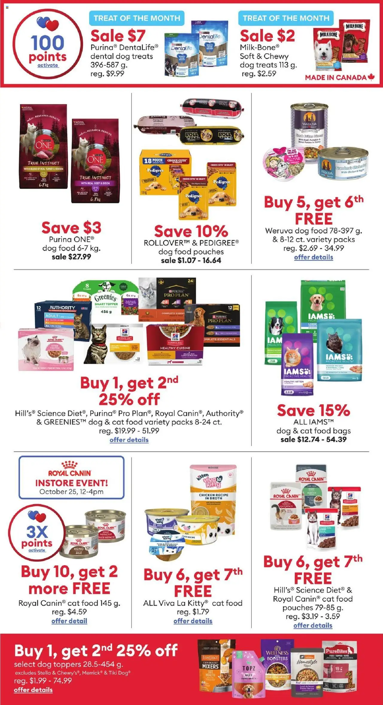 Petsmart flyer valid from 06.10.2025 | Page: 4 | Products: Beef, Turkey, Shirt, Pumpkin