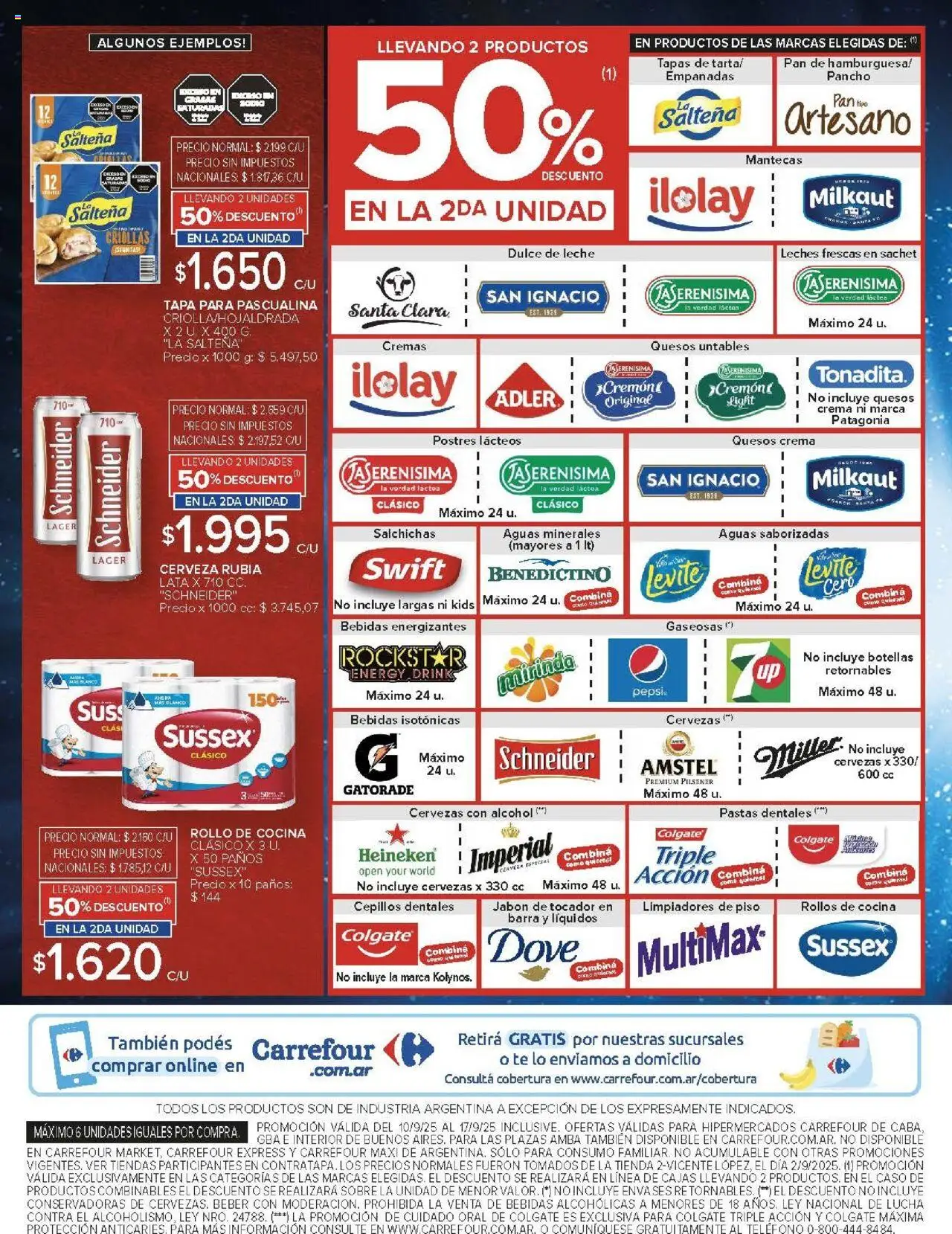 Carrefour ofertas │ válido desde el 10.09.2025 | Página: 4 | Productos: Caso, Cocina, Jabón, Té