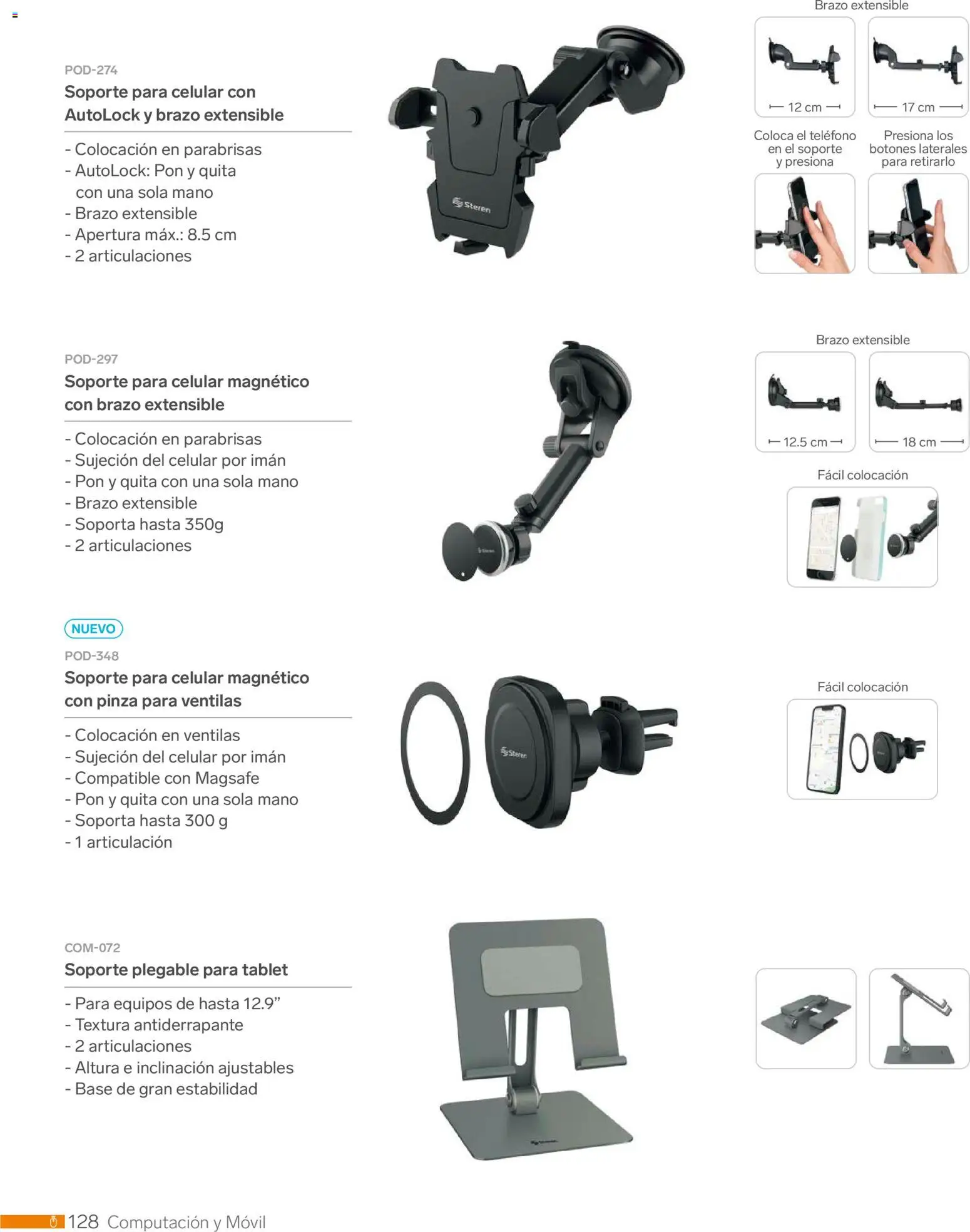 Nuevas ofertas de Steren válidas en toda la República Mexicana desde el 01.01.2026. ¡Encuentra las mejores ofertas en Steren catálogo! | Página: 140 | Productos: Tablet, Movil, Teléfono, Pinza