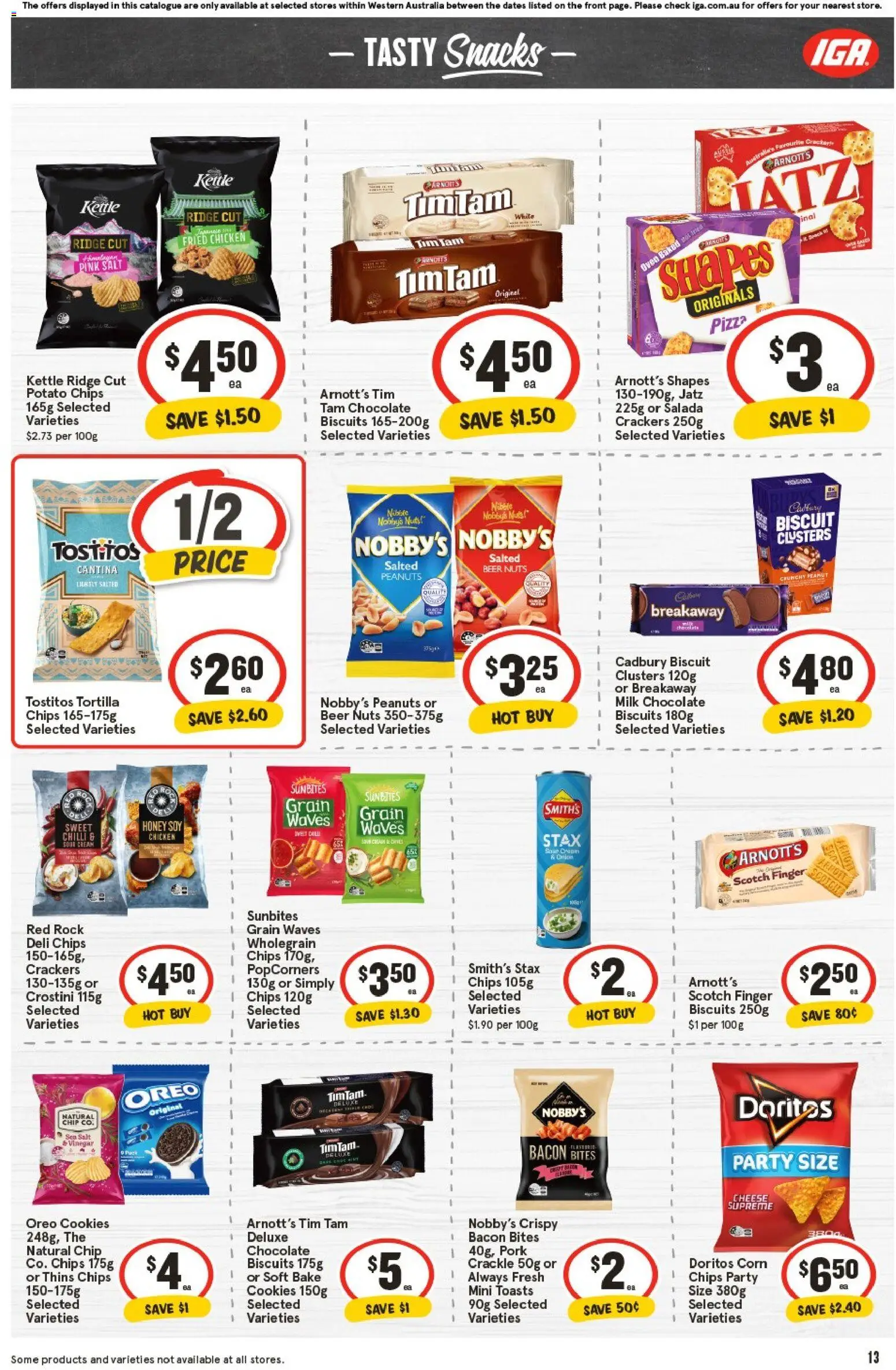 IGA catalogue - valid from 29.10.2025 | Page: 16 | Products: Bacon, Nuts, Salt, Scotch