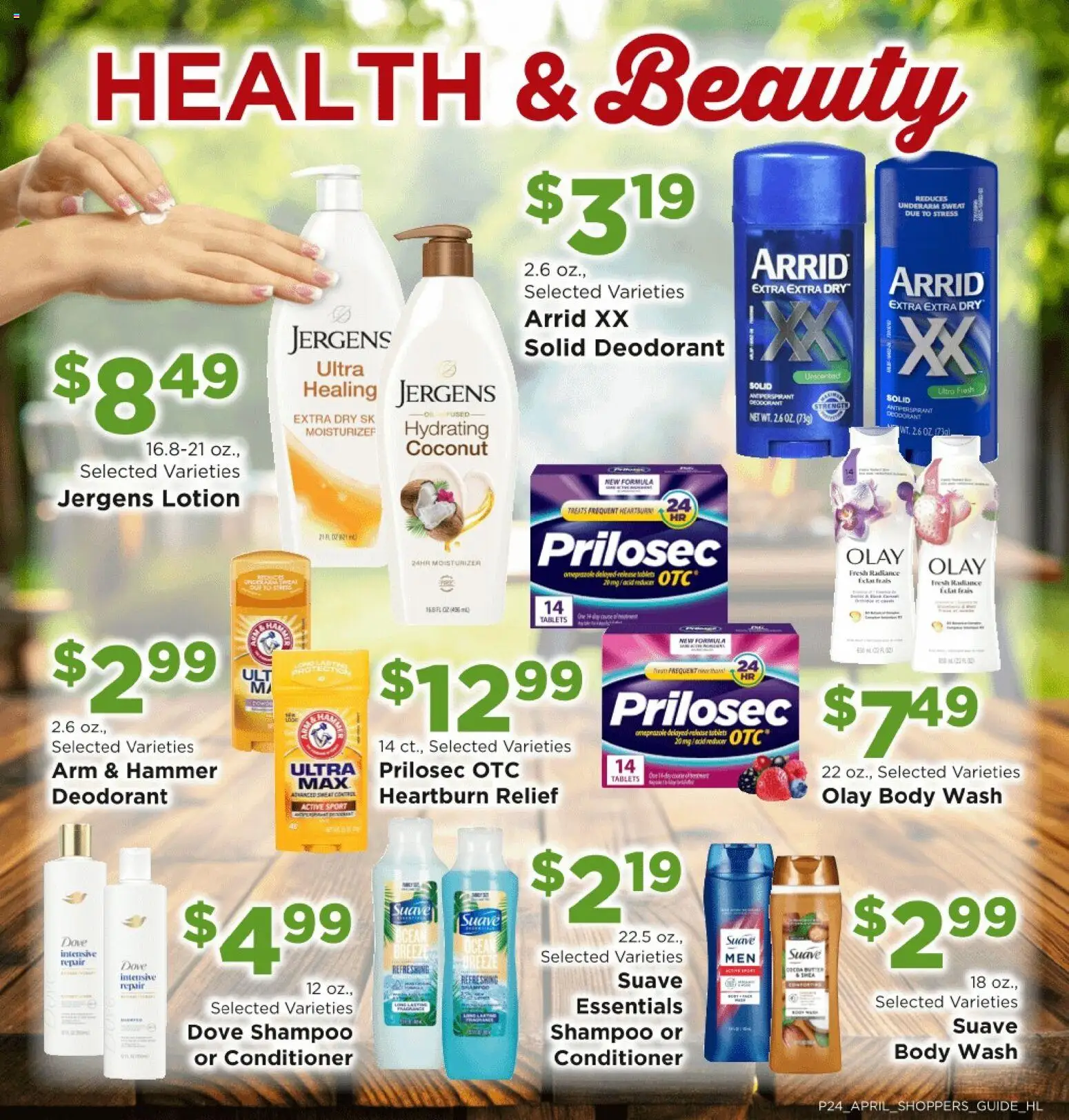 Homeland Bring Savings Home Shopper's Guide - valid from 01.04.2026 | Page: 24 | Products: Shampoo, Deodorant, Antiperspirant, Body Wash