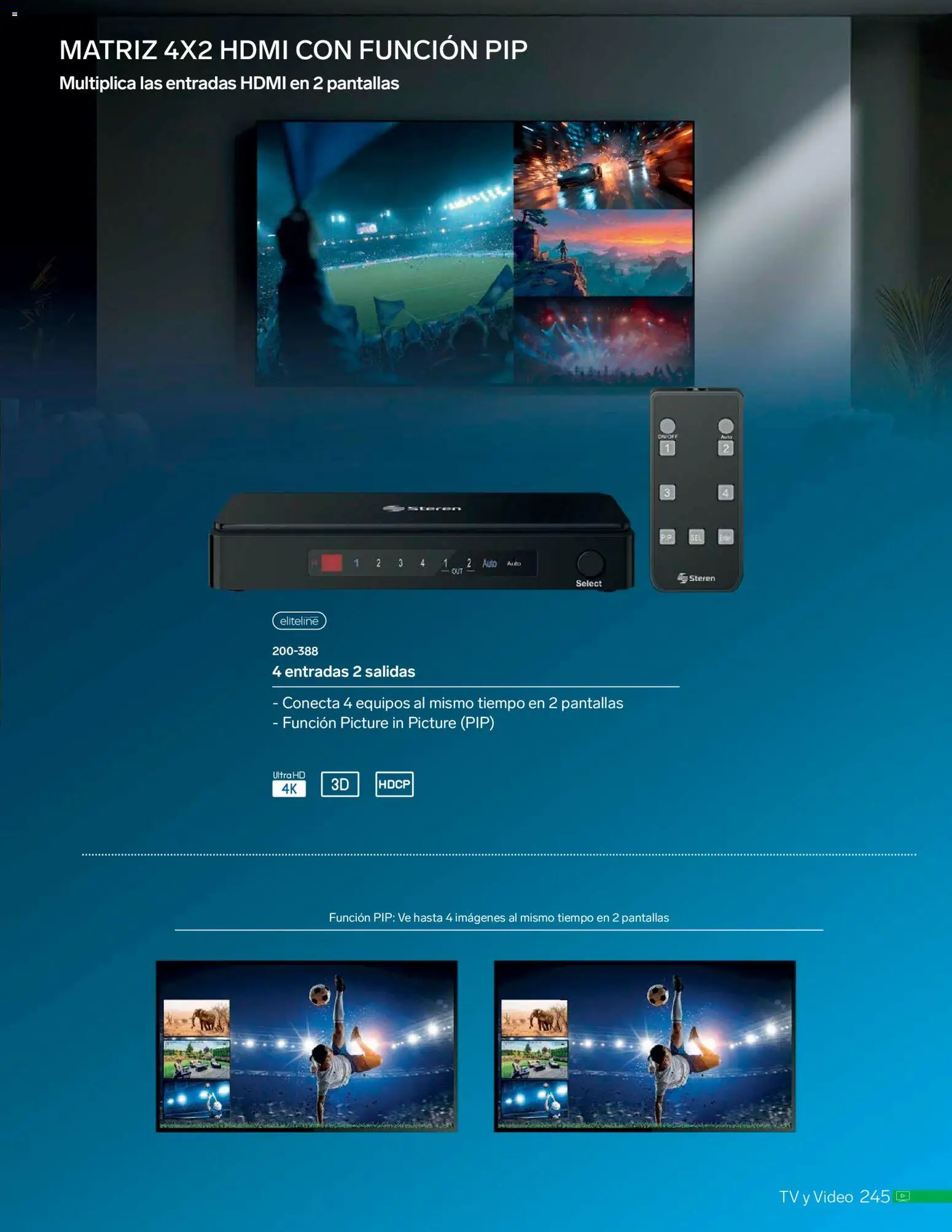 Nuevas ofertas de Steren válidas en toda la República Mexicana desde el 01.01.2026. ¡Encuentra las mejores ofertas en Steren catálogo! | Página: 257 | Productos: Pantallas, Video