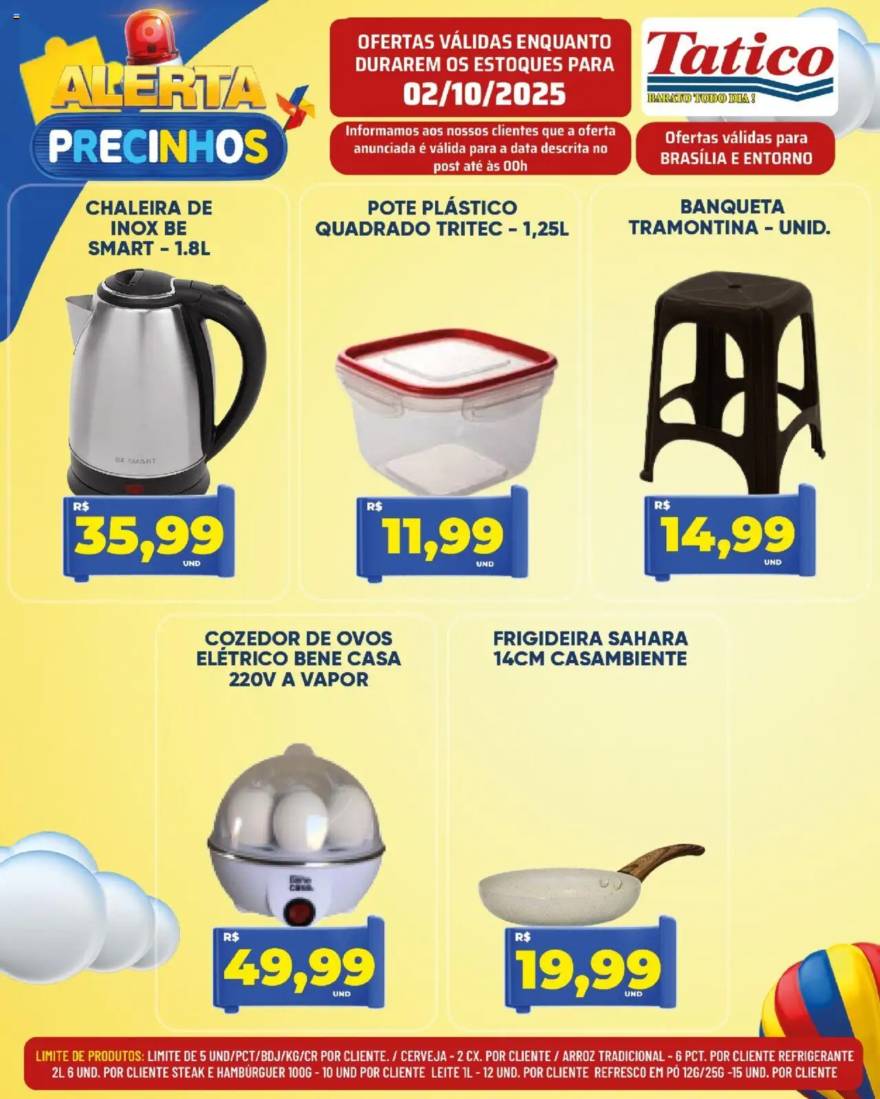 Tatico Folheto - válido de 02.10.2025 | Página: 26 | Produtos: Pó, Leite, Ovos, Hambúrguer
