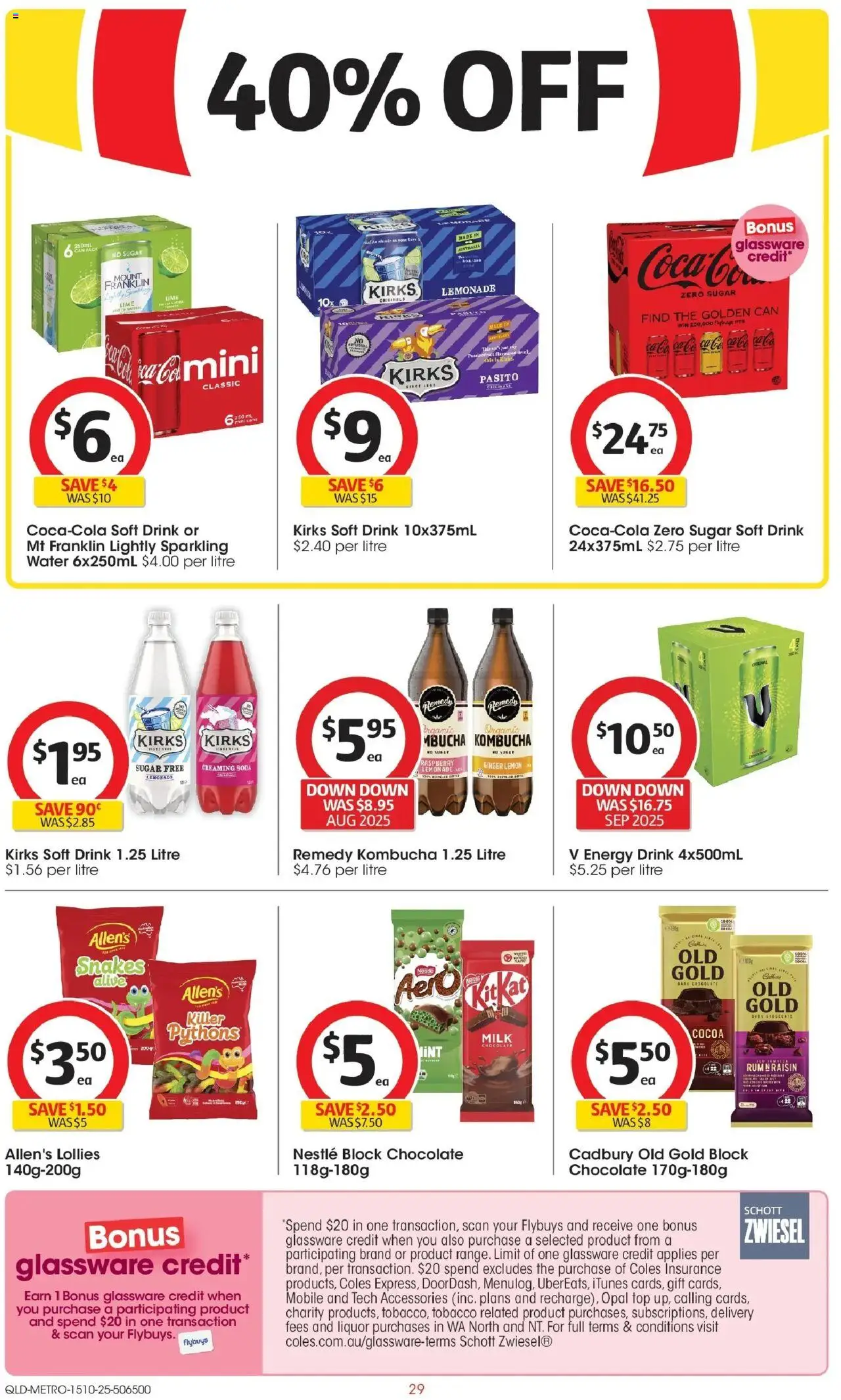 Coles catalogue - valid from 15.10.2025 | Page: 29 | Products: Energy drink, Ginger, Opal, Lime