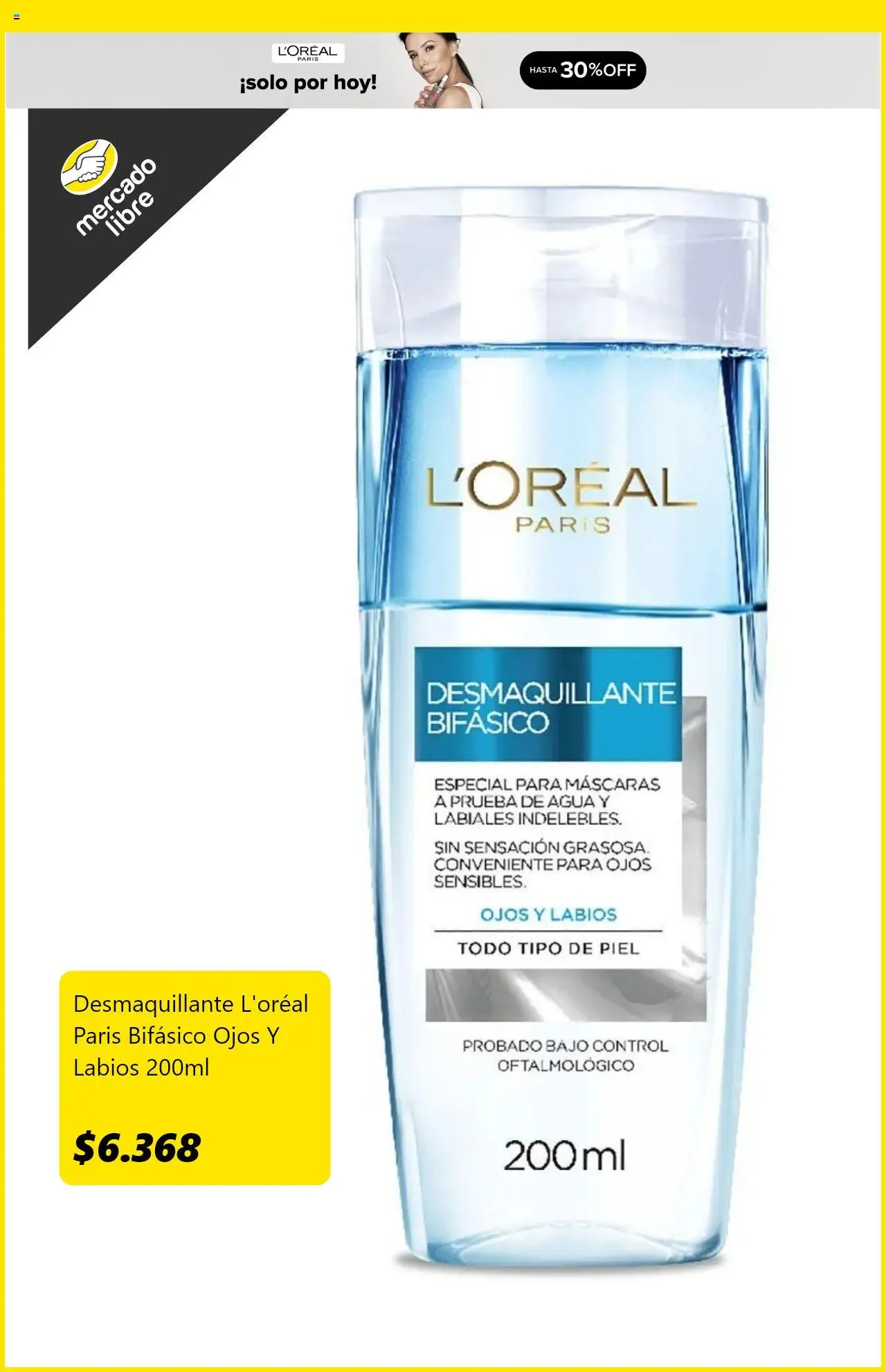Mercado Libre ofertas  │ válido desde el 11.08.2025 | Página: 4 | Productos: Desmaquillante, Agua
