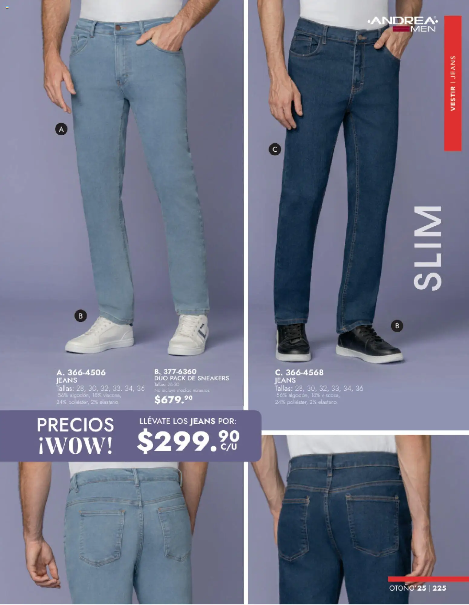 Nuevas ofertas de Andrea válidas en toda la República Mexicana desde el 26.11.2025. ¡Encuentra las mejores ofertas en Andrea catálogo Vestir Caballero otoño! | Página: 63