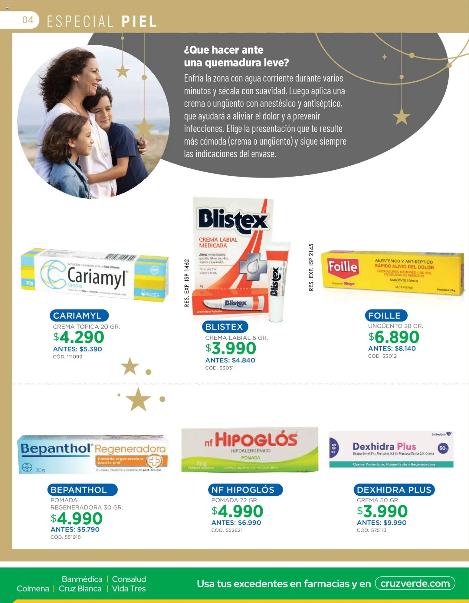 Cruz Verde Descuentos │ válido desde el 05.12.2025 | Página: 4 | Productos: Agua, Peso, Labial, Crema