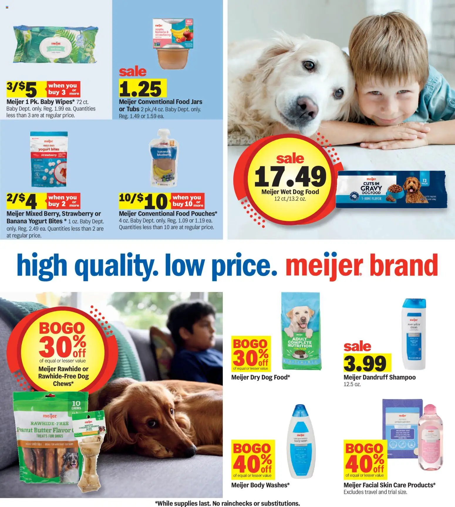 Meijer Weekly Ad - valid from 04.03.2026 | Page: 18 | Products: Dog Food, Shampoo, Yogurt, Body Wash
