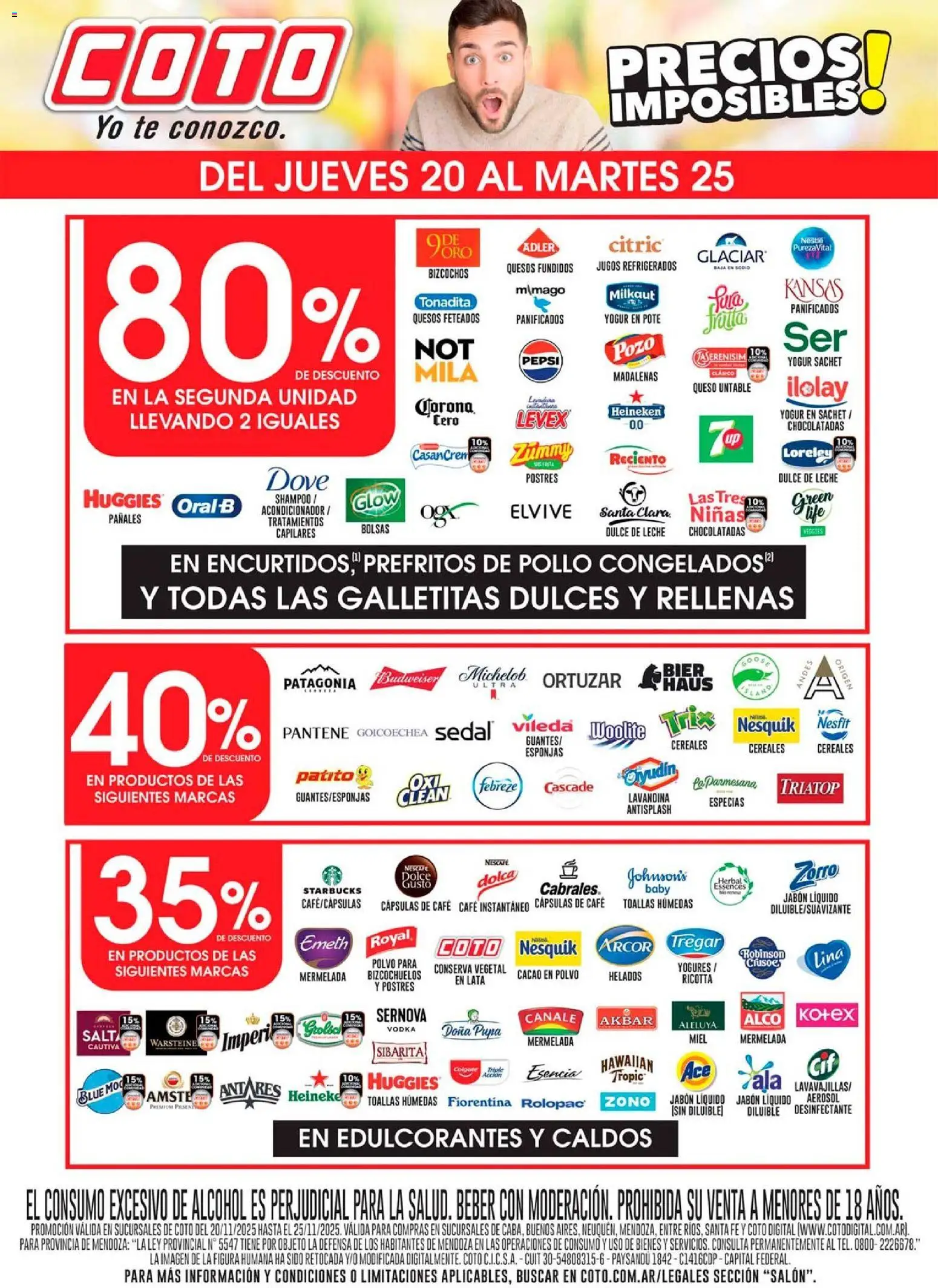 Coto - Salon Motivo │ válido desde el 20.11.2025 | Página: 1 | Productos: Desinfectante, Queso, Mermelada, Cereales