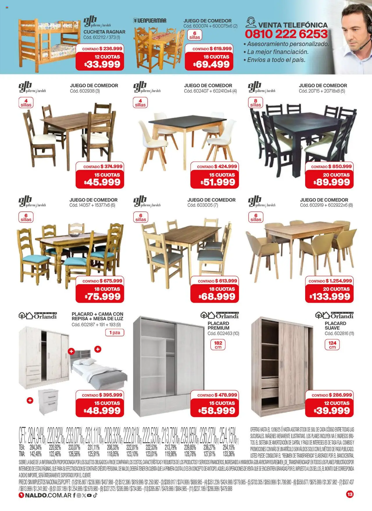 Naldo catálogo │ válido desde el 02.06.2025 | Página: 13 | Productos: Cucheta, Cama, Sobre, Mesa