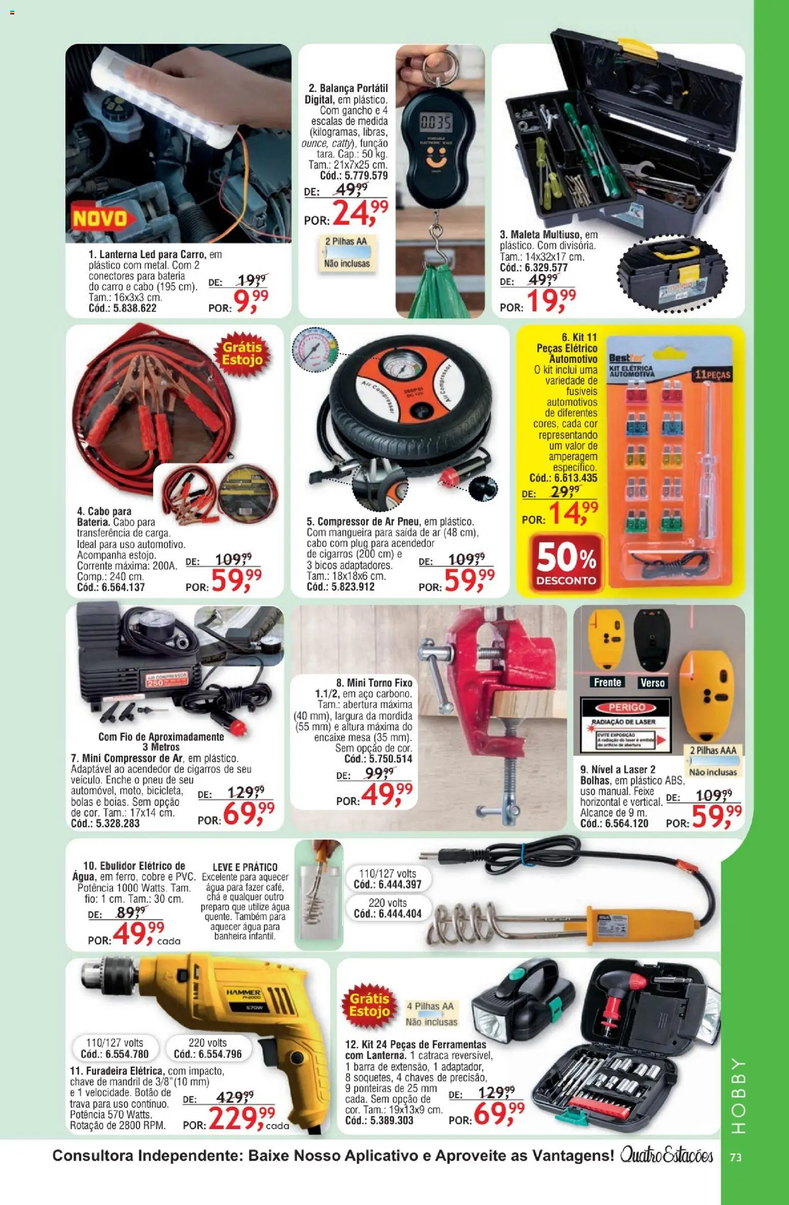 Quatro Estações Folheto - válido de 01.02.2026 | Página: 69 | Produtos: Pneu, Pilhas, Furadeira, Bateria