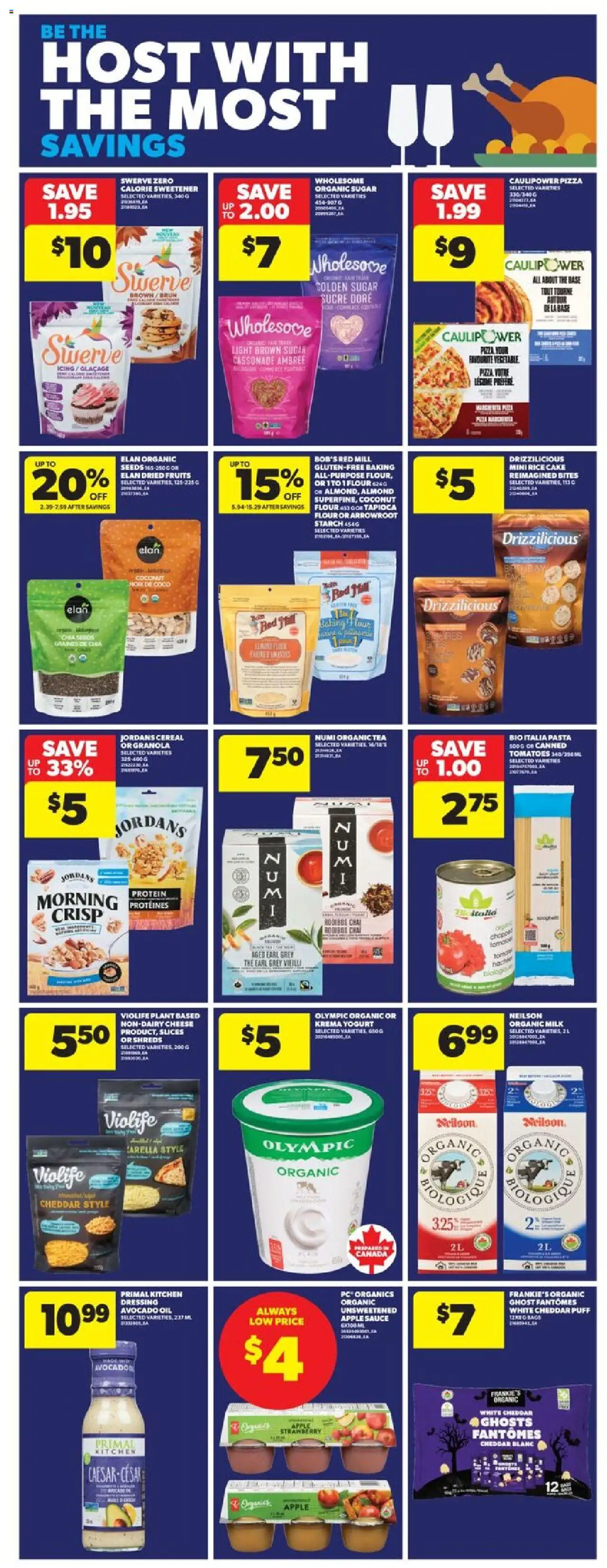 Real Canadian Superstore flyer valid from 02.10.2025 | Page: 10 | Products: Pasta, PC, Milk, Oil
