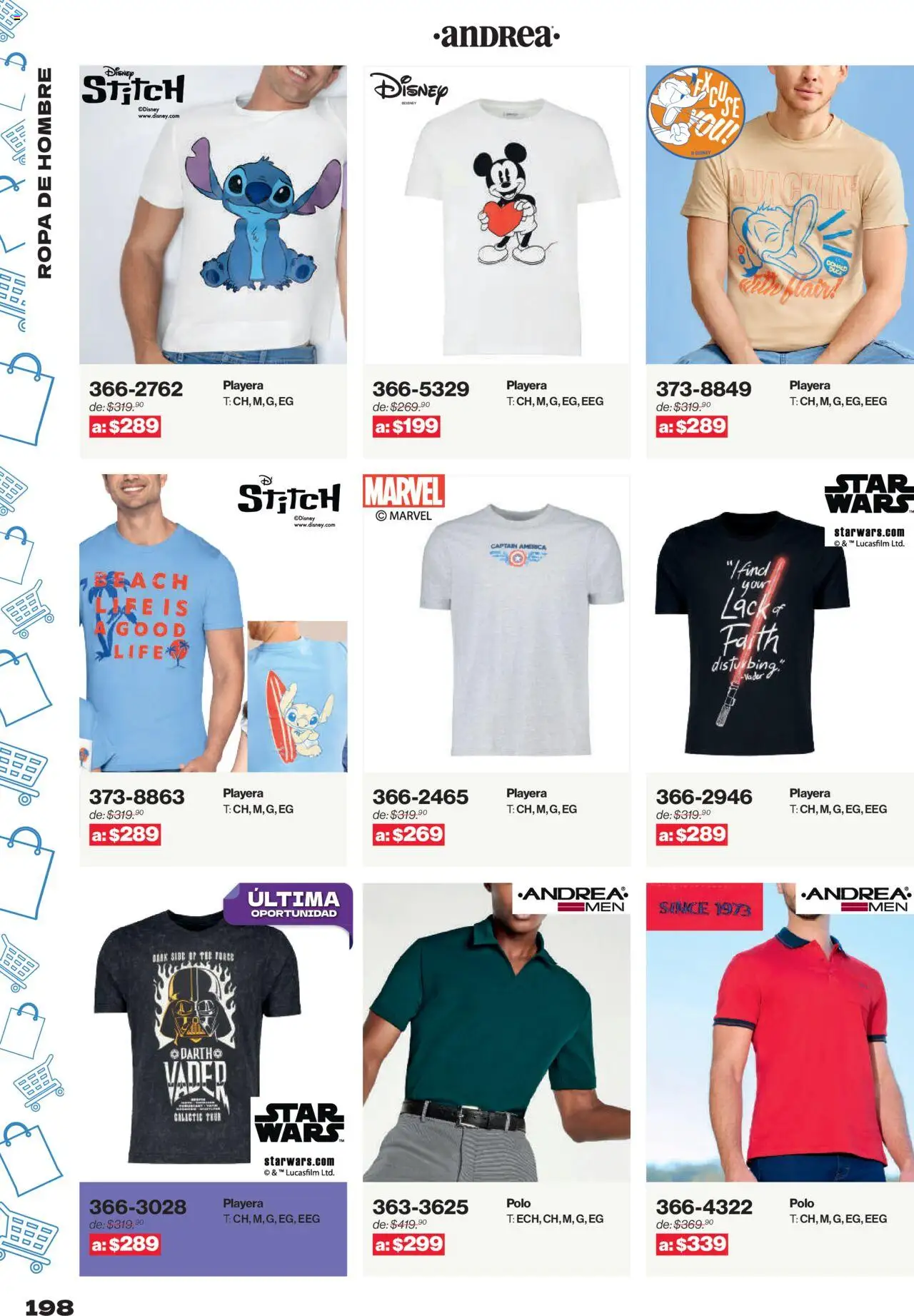 Nuevas ofertas de Andrea válidas en toda la República Mexicana desde el 10.08.2025. ¡Encuentra las mejores ofertas en Andrea - Catálogo Outlet! | Página: 198 | Productos: Ropa, Playera