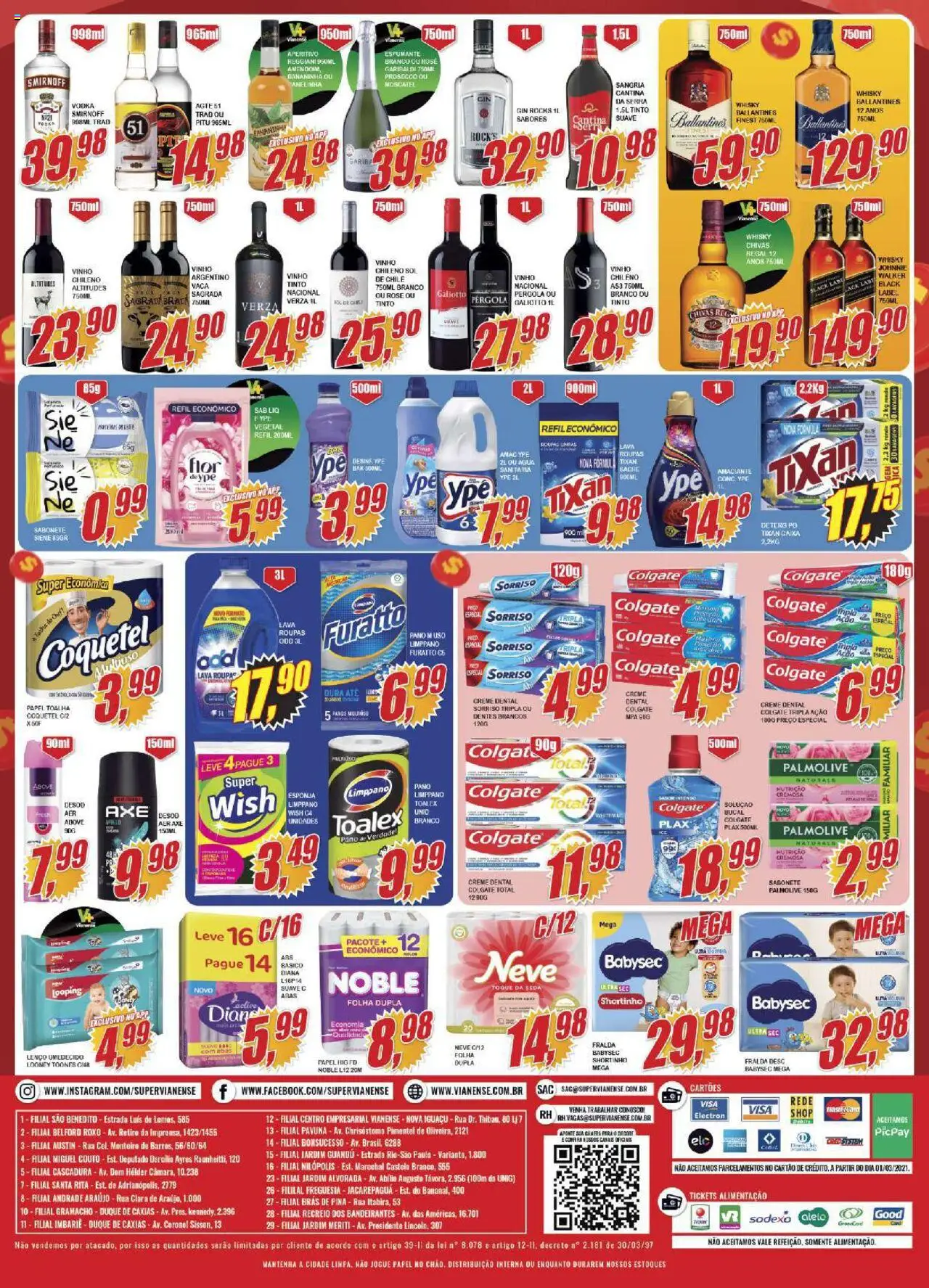 Vianense Folheto - válido de 12.09.2025 | Página: 4 | Produtos: Papel toalha, Esponja, Roupas, Amaciante