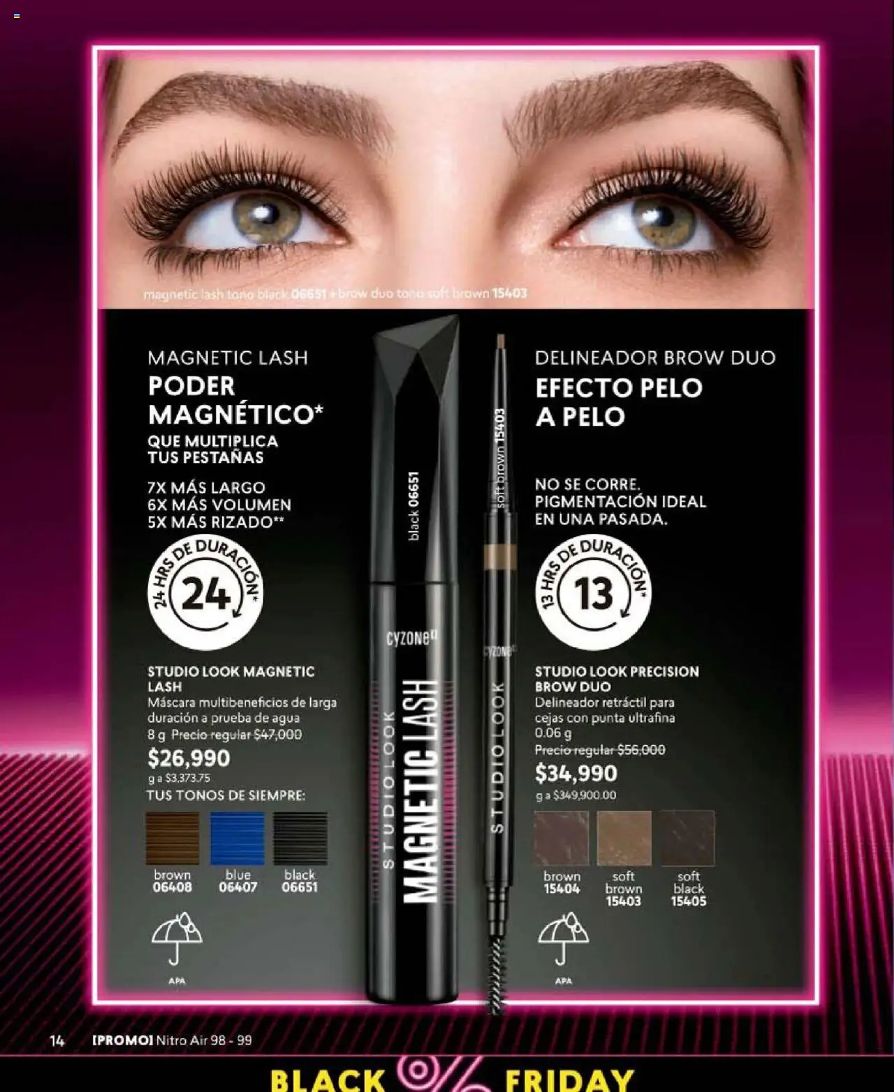 CyZone revista - valida desde el 24.09.2025 | Página: 16 | Productos: Agua, Máscara, Delineador