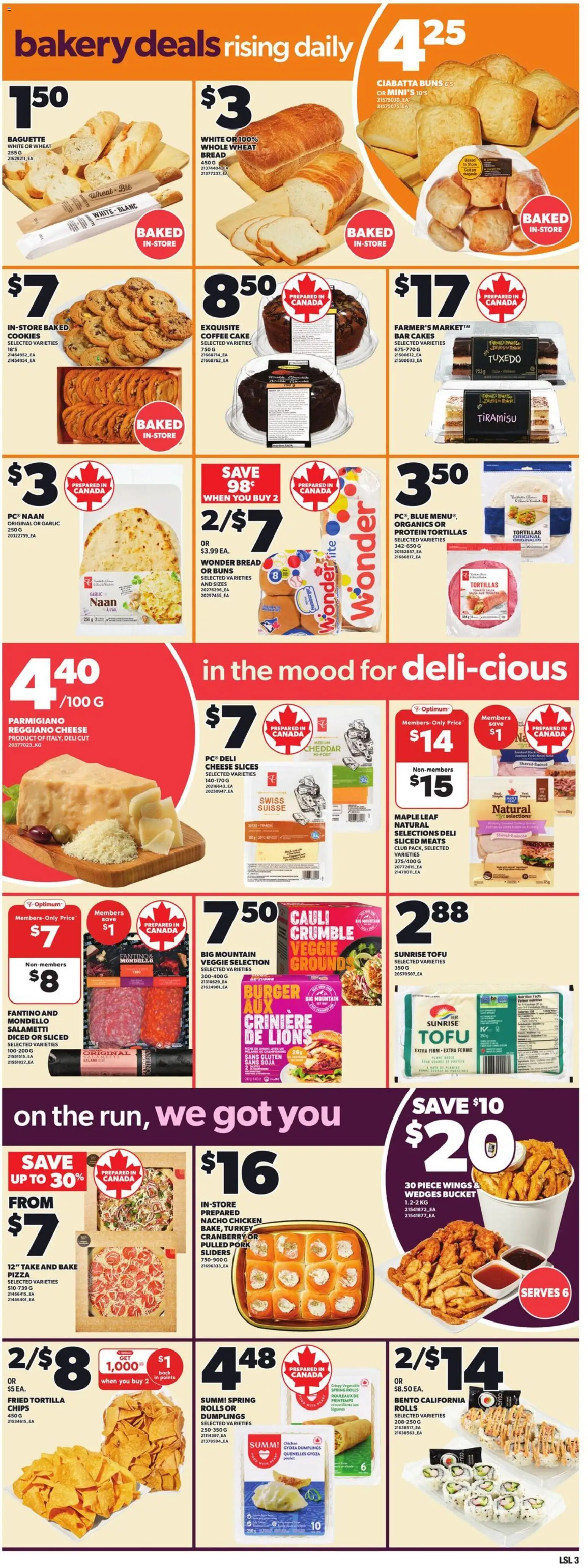Loblaws flyer valid from 22.01.2026 | Page: 6 | Products: Cookies, Bakery, Pizza, Pork
