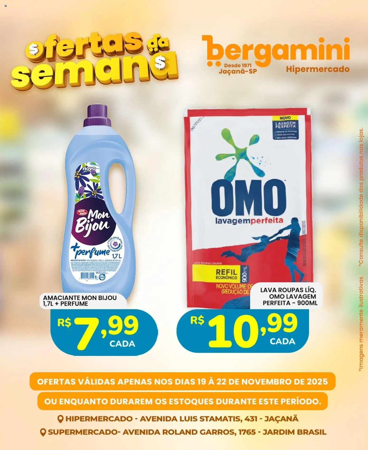 Supermercado Bergamini Folheto - válido de 19.11.2025 | Página: 13 | Produtos: Perfume, Roupas, Amaciante