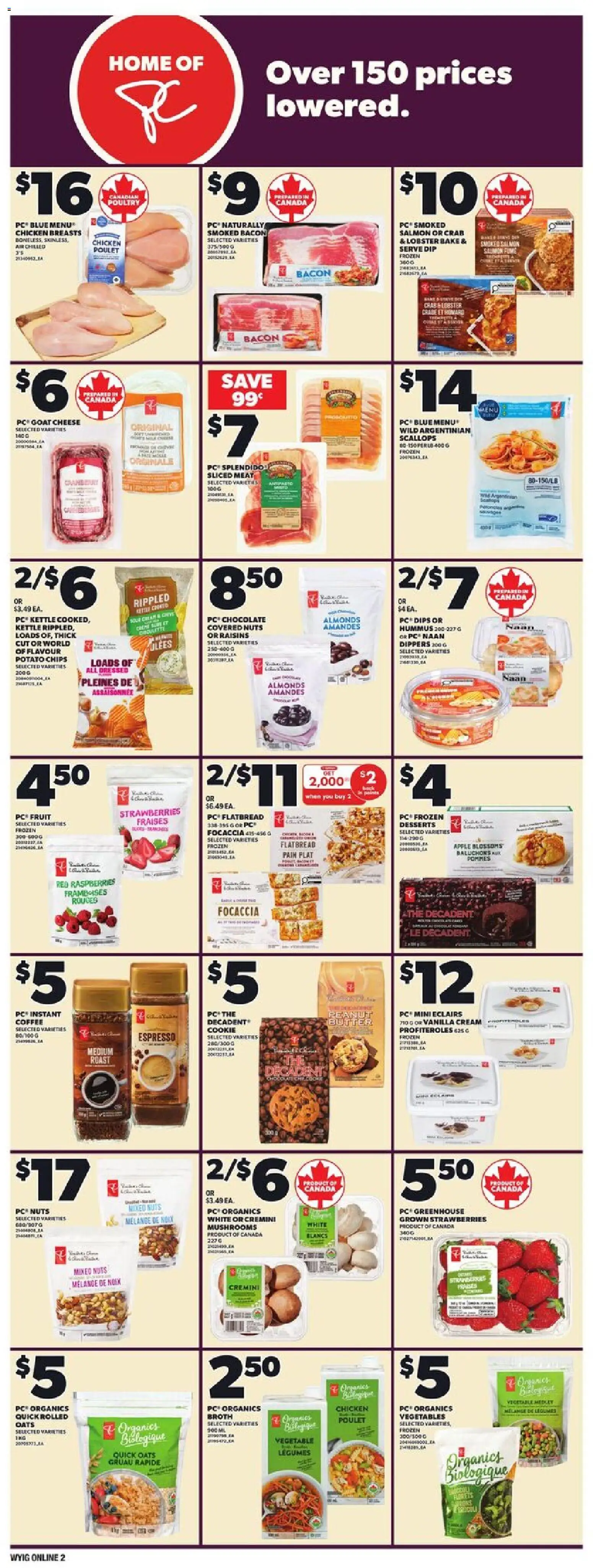 Independent Grocer flyer valid from 02.04.2026 | Page: 10 | Products: Chips, Nuts, Cream, Chicken breasts