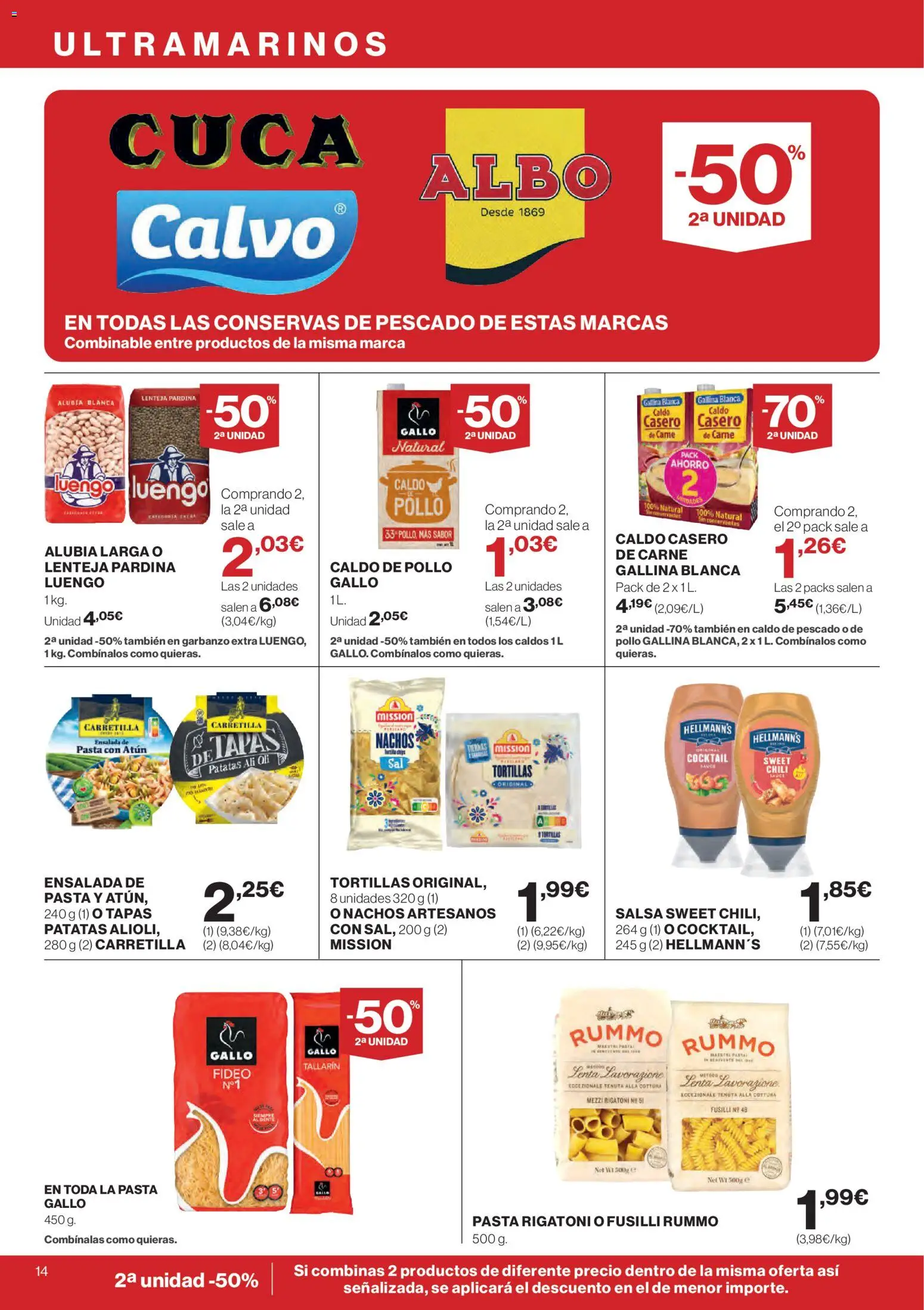 Nuevas ofertas de El Corte Inglés válidas en toda la República Mexicana desde el 12.02.2026. ¡Encuentra las mejores ofertas en El Corte Inglés catálogo! | Página: 14 | Productos: Pollo, Pasta, Carretilla, Ensalada