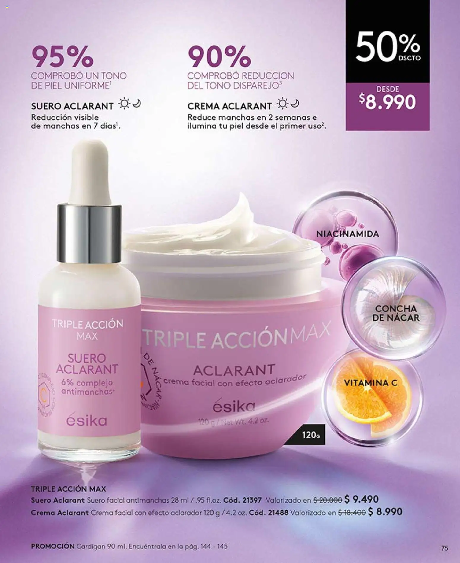Catálogo Ésika Campaña 5 │ válido desde el 01.03.2026 | Página: 75 | Productos: Cardigan, Crema