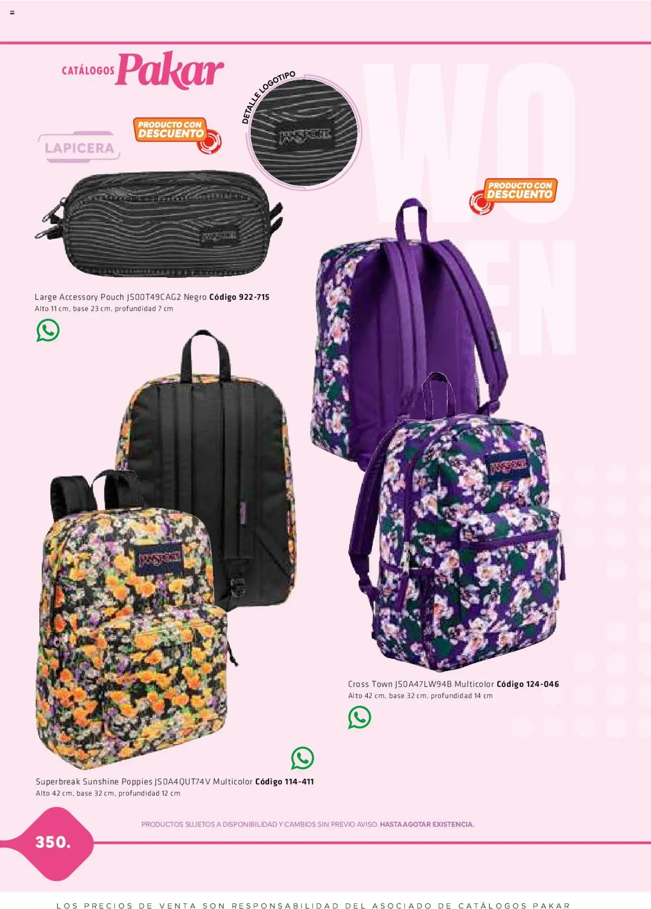 Nuevas ofertas de SC Pakar válidas en toda la República Mexicana desde el 06.03.2025. ¡Encuentra las mejores ofertas en SC Pakar catálogo Women! | Página: 350