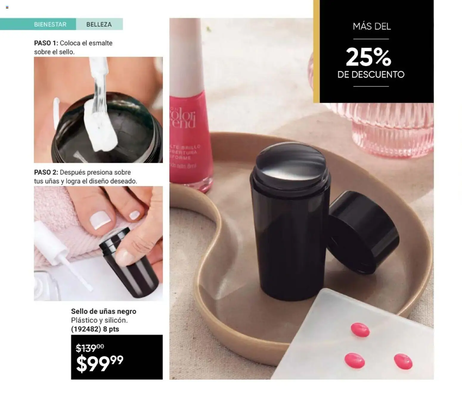 Nuevas ofertas de AVON válidas en toda la República Mexicana desde el 08.05.2026. ¡Encuentra las mejores ofertas en AVON Casa & Estilo 8 2026! | Página: 128 | Productos: Brillo, Té, Sobre