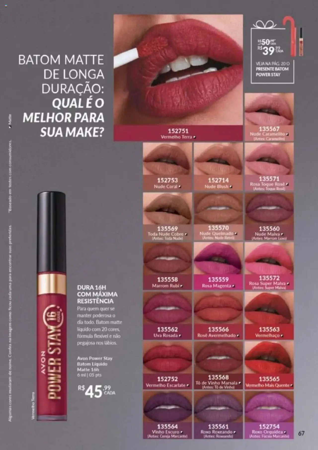 Avon Folheto - válido de 26.09.2025 | Página: 231 | Produtos: Cereja, Blush, Batom, Vinho
