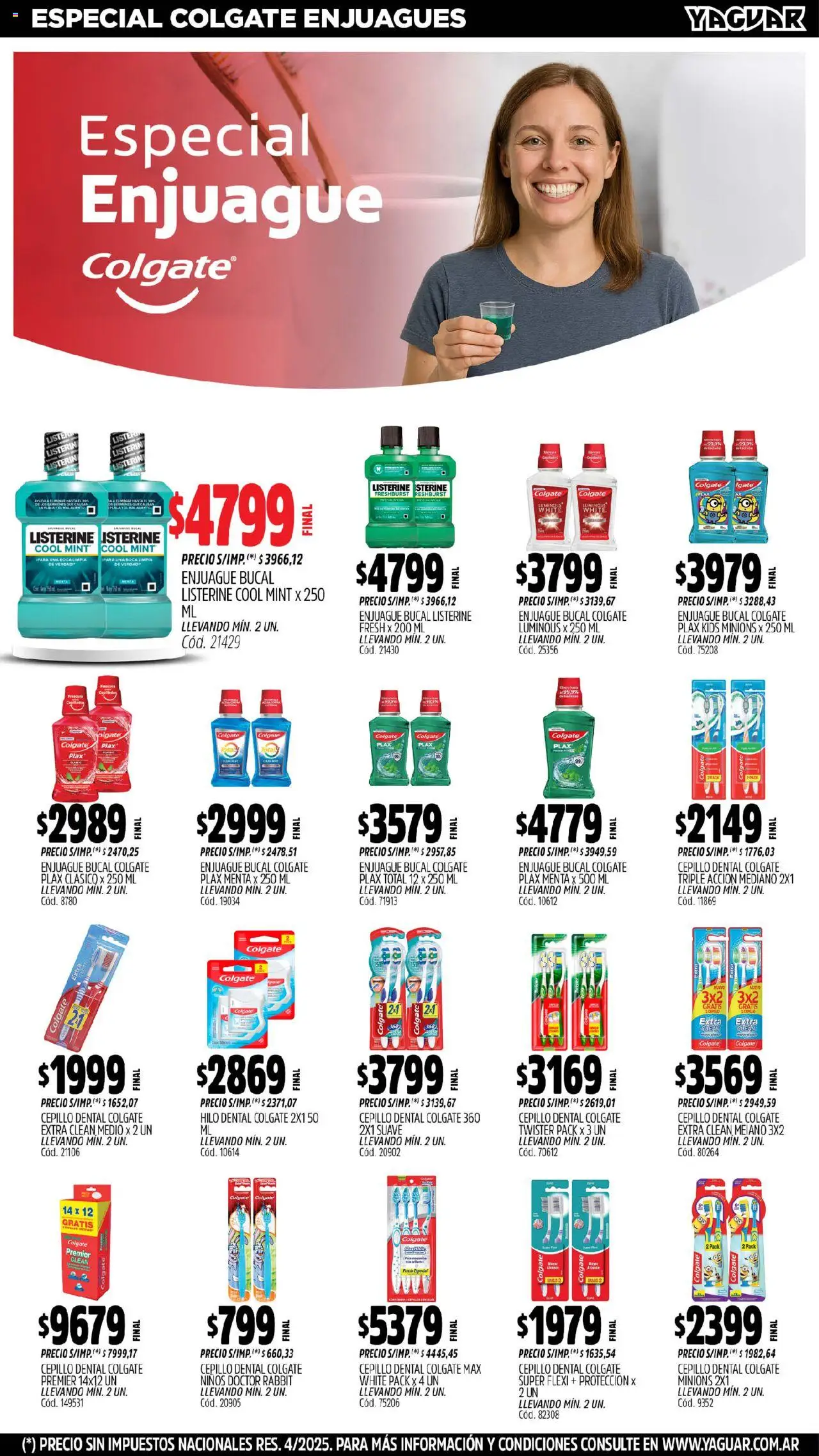 Yaguar catálogo │ válido desde el 29.09.2025 | Página: 27 | Productos: Cepillo, Enjuague bucal, Hilo dental