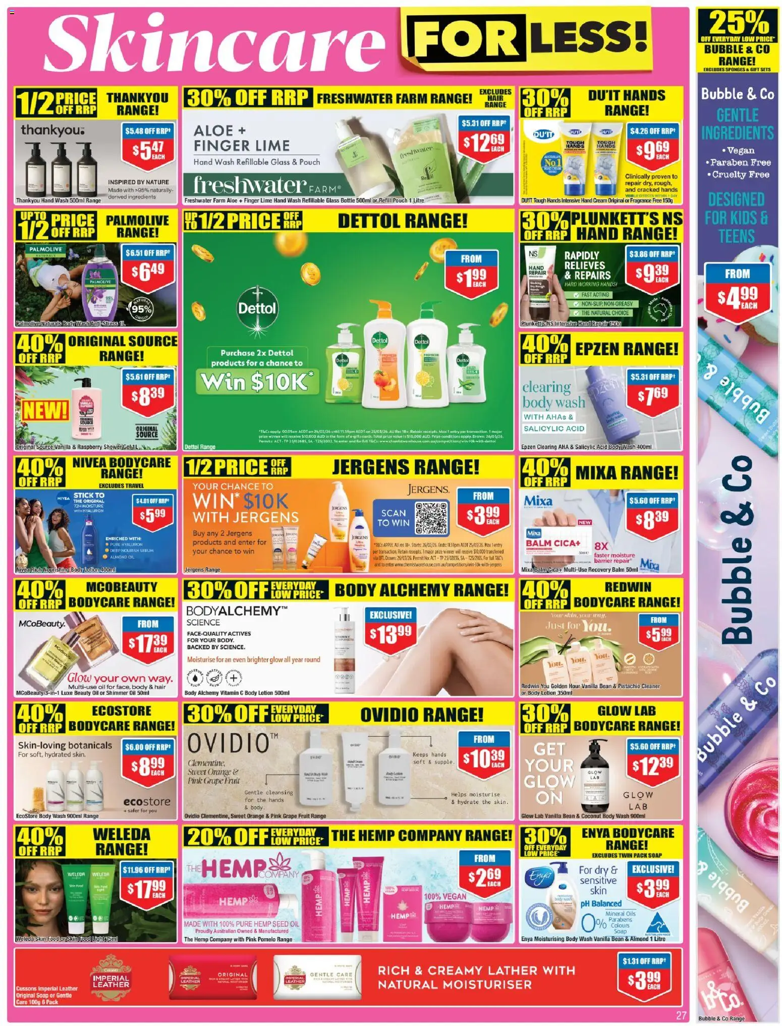 Chemist Warehouse catalogue - valid from 26.02.2026 | Page: 27 | Products: Shower, Oil, Lime, Raspberry