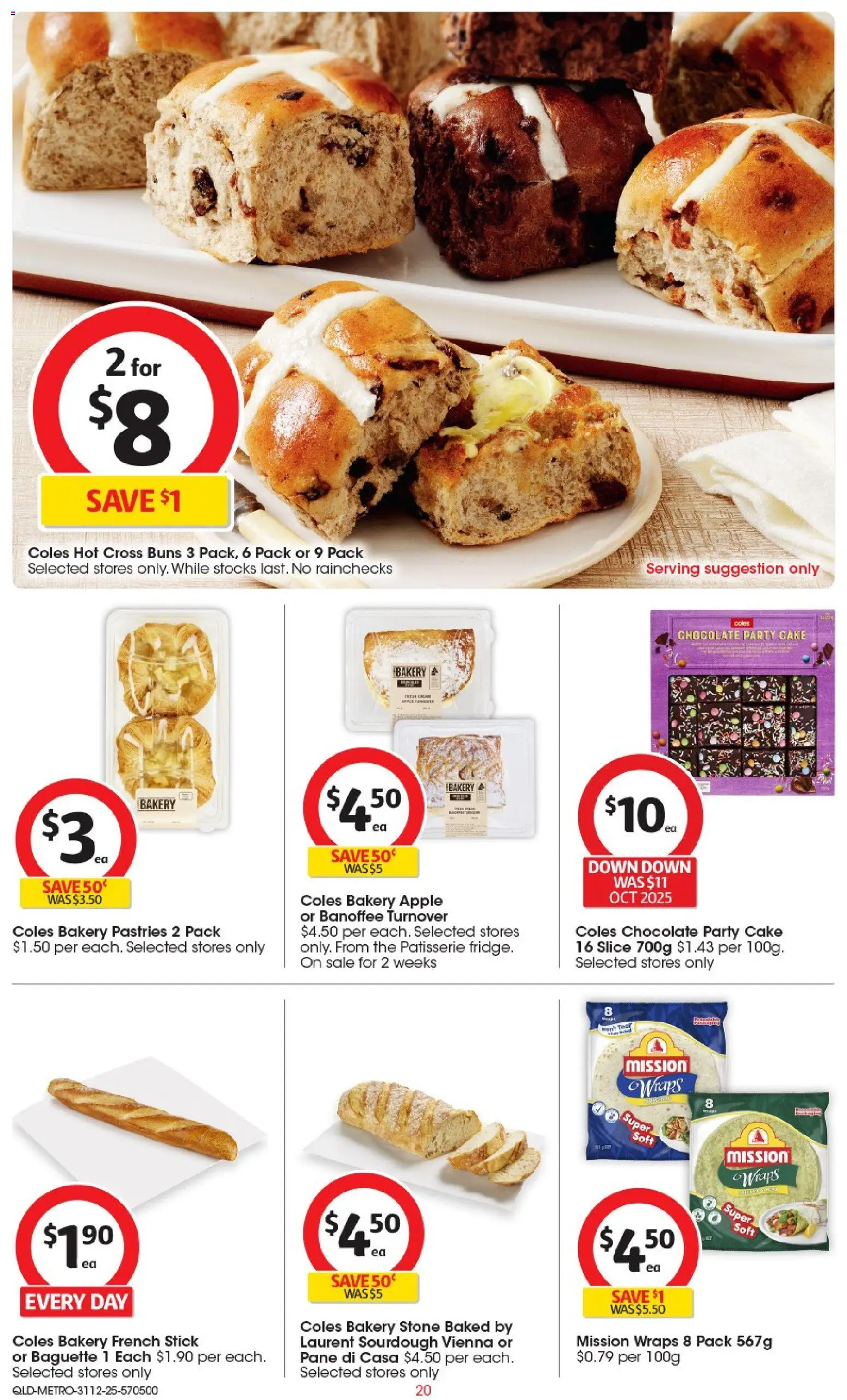 Coles catalogue - valid from 31.12.2025 | Page: 21 | Products: Chocolate, Bakery