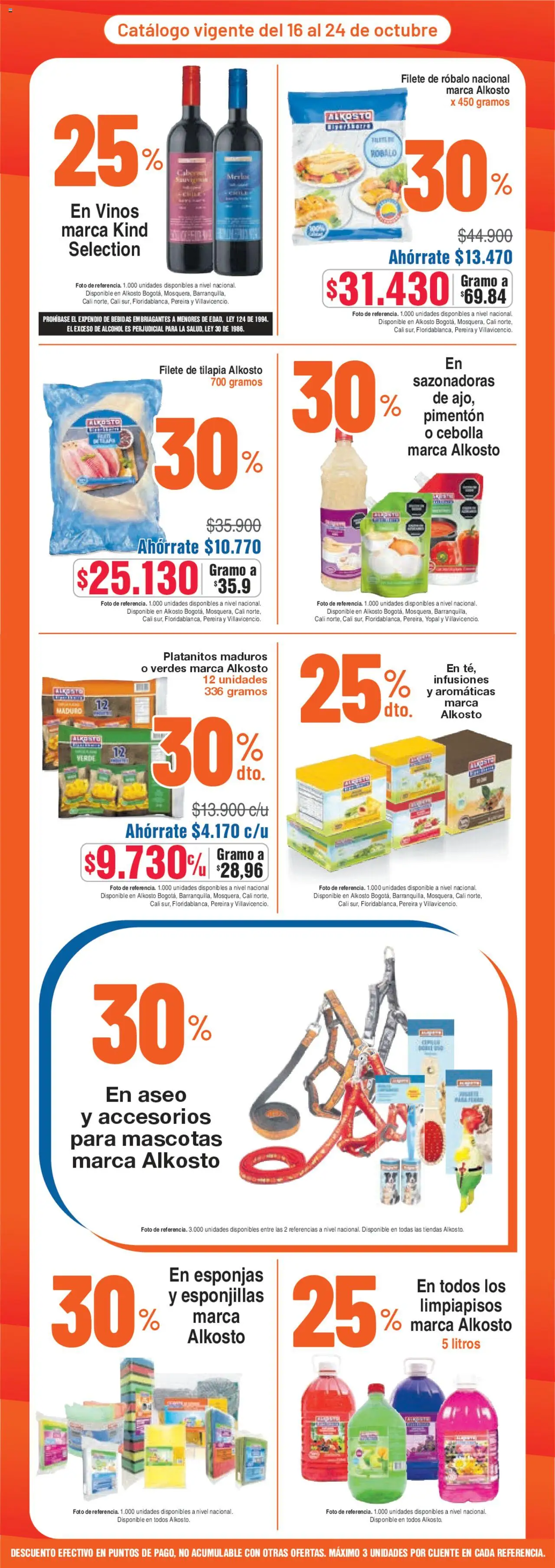 Alkosto revista - valida desde el 16.10.2025 | Página: 2 | Productos: Té, Ducha Bidet, Cebolla, Tintura